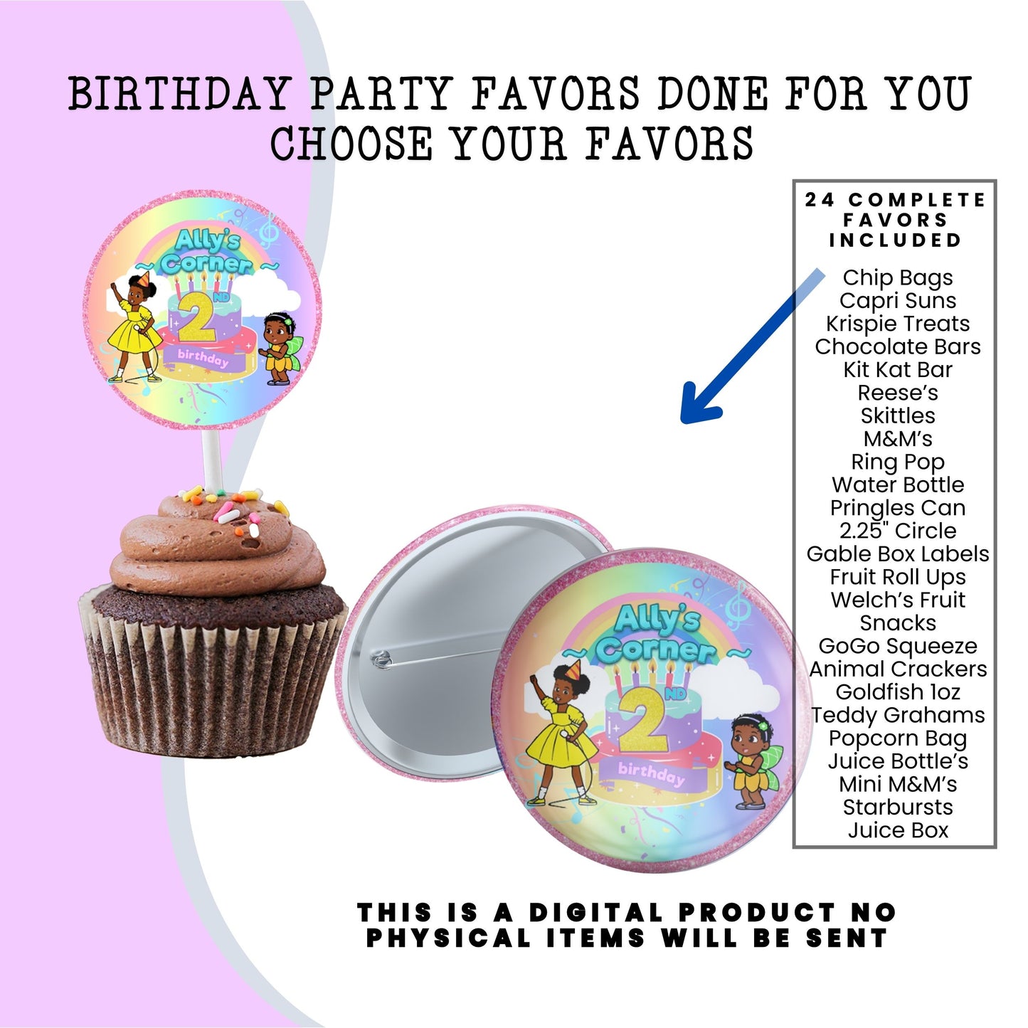 Gracie's Corner Birthday Party Favors DFY