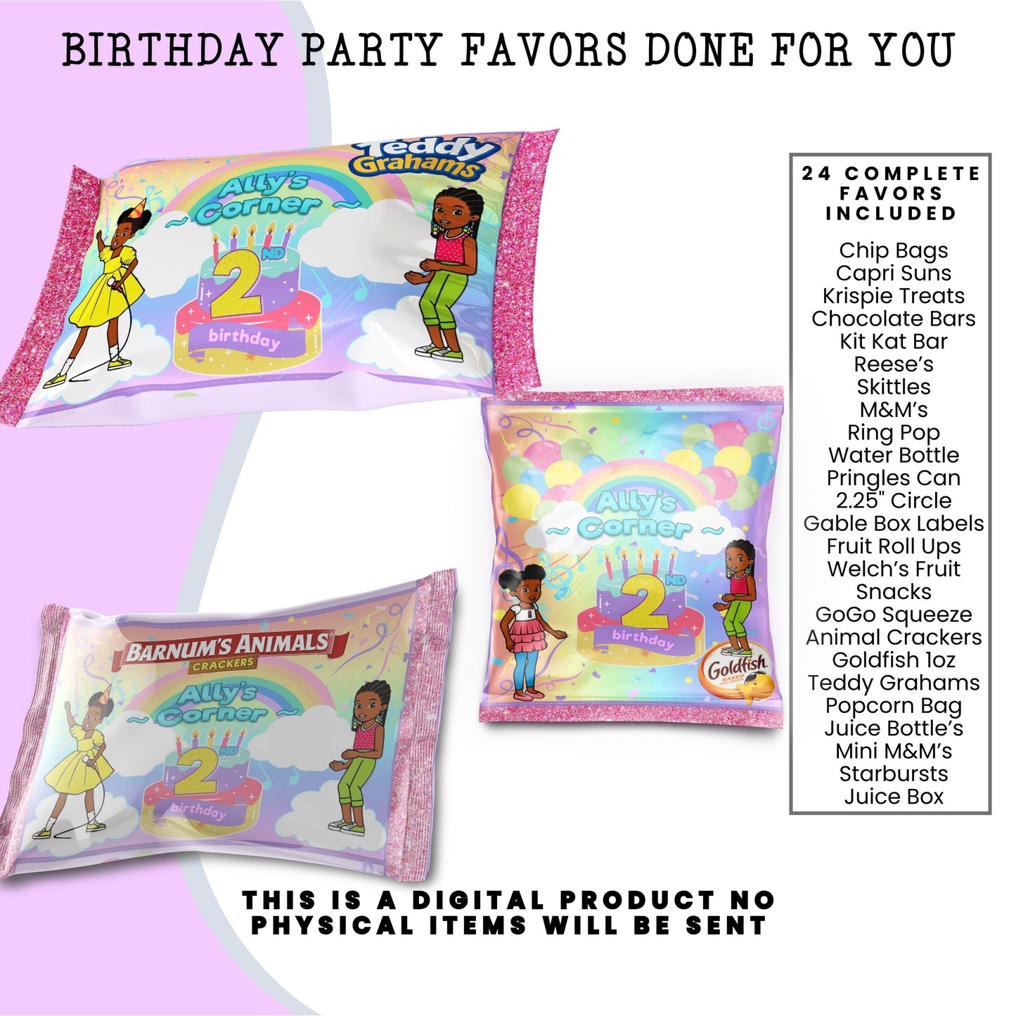 Gracie's Corner Birthday Party Favors DFY