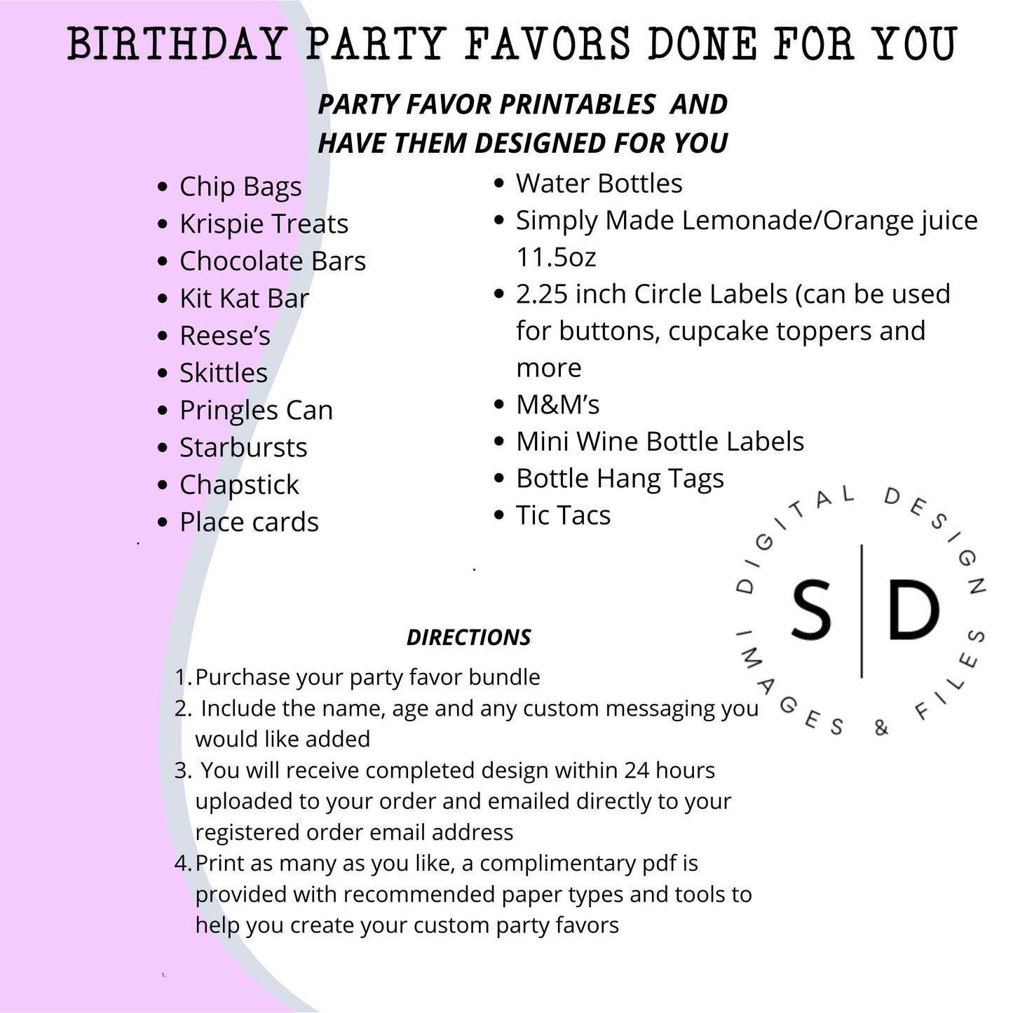 Red Roses & Black Lace Party Favors DFY