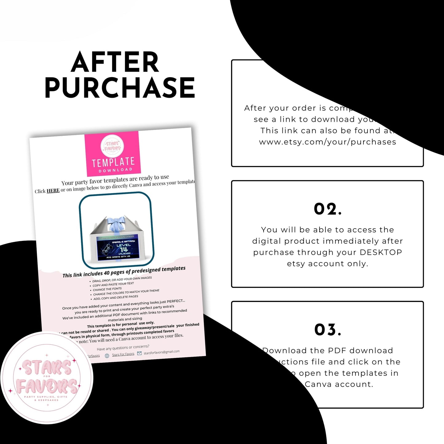Class of 2025 Graduation Party Favor Canva Template Bundle ๐โจ