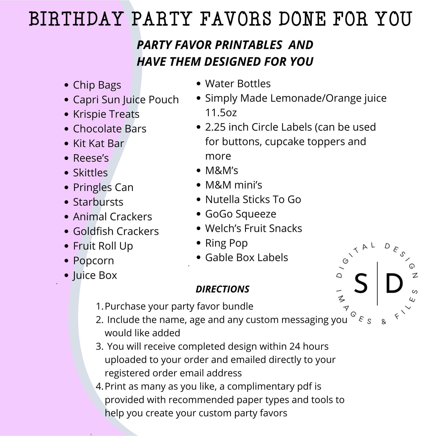 Pebbles & Dino Stone Age Birthday Party Favors DFY