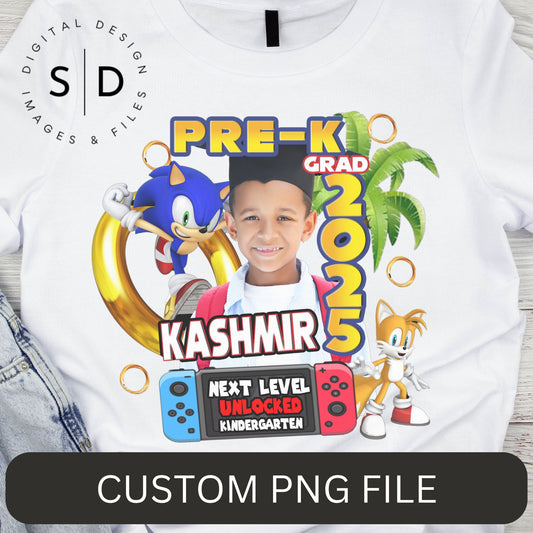 🎓 Custom Graduation PNG DFY – Sonic Theme 🎓