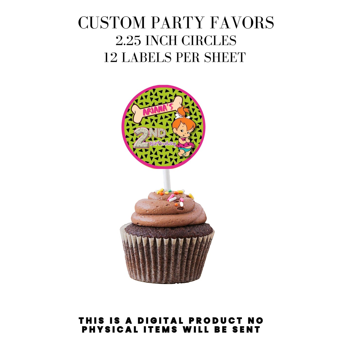 Pebbles & Dino Stone Age Birthday Party Favors DFY