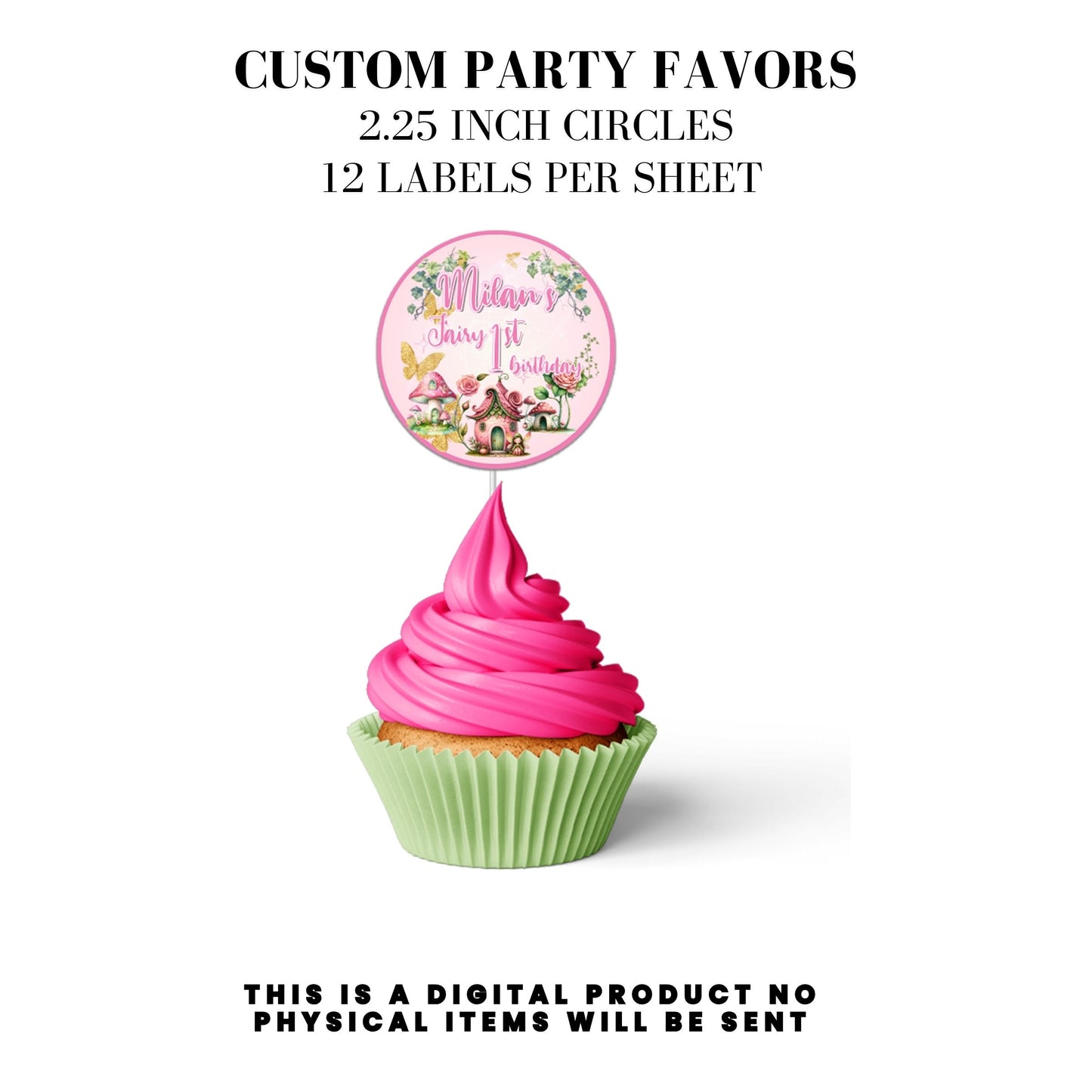 Pink Fairy Garden Birthday Party Favors DFY