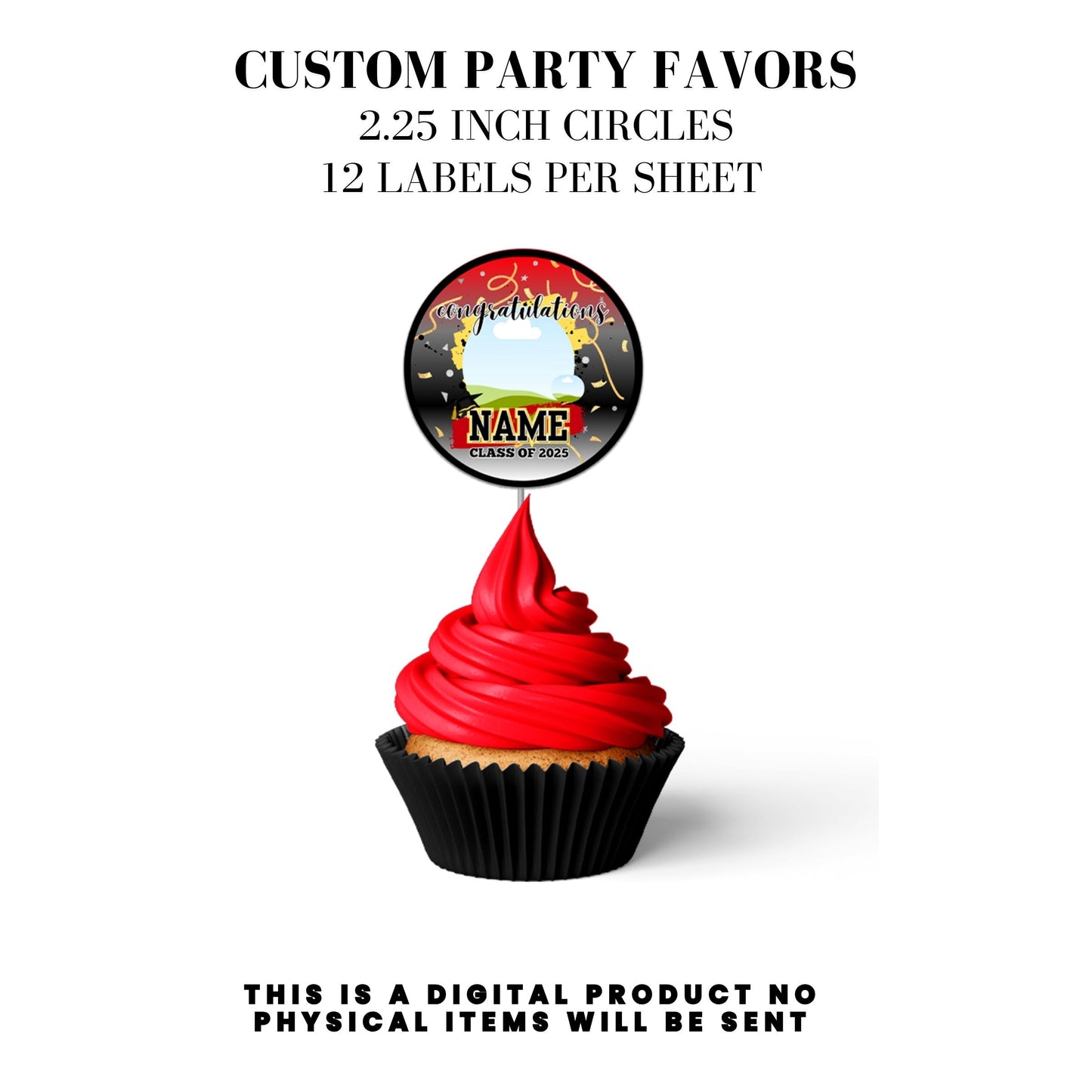 Class of 2025 Graduation Party Favor Canva Template Bundle ๐โจ