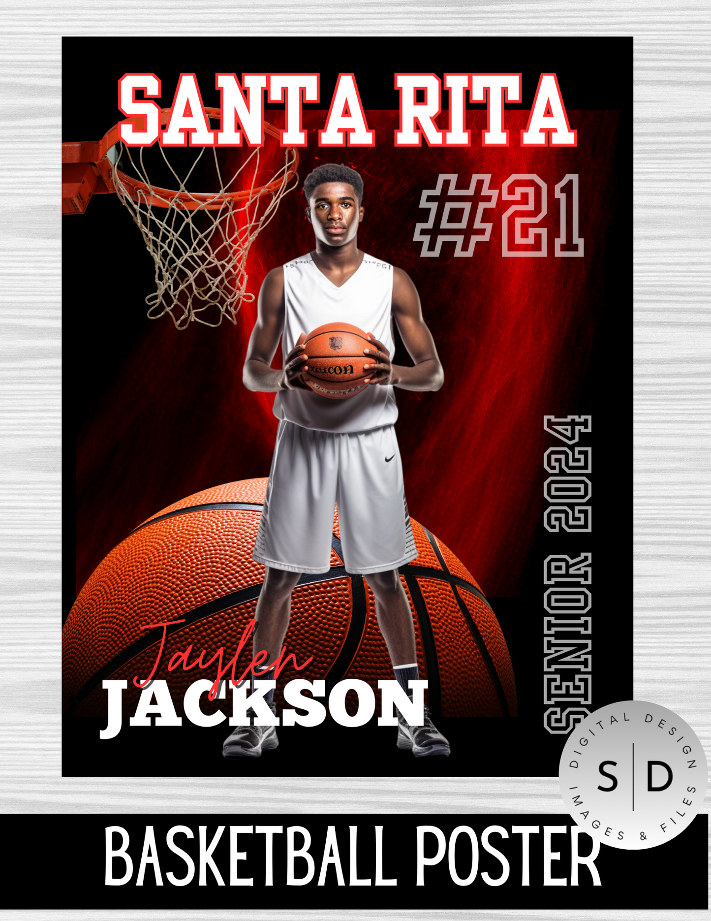 Basketball Player Trading Card Templates Bundle
