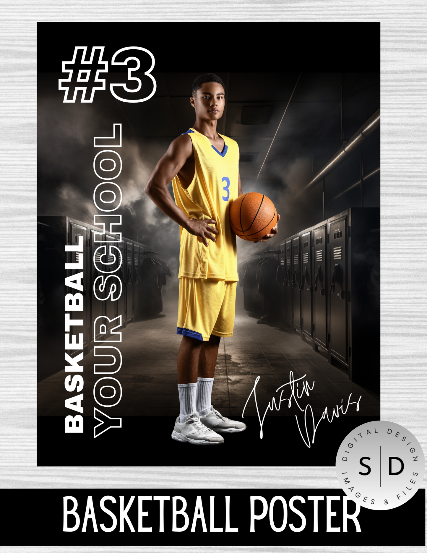 Basketball Player Trading Card Templates Bundle