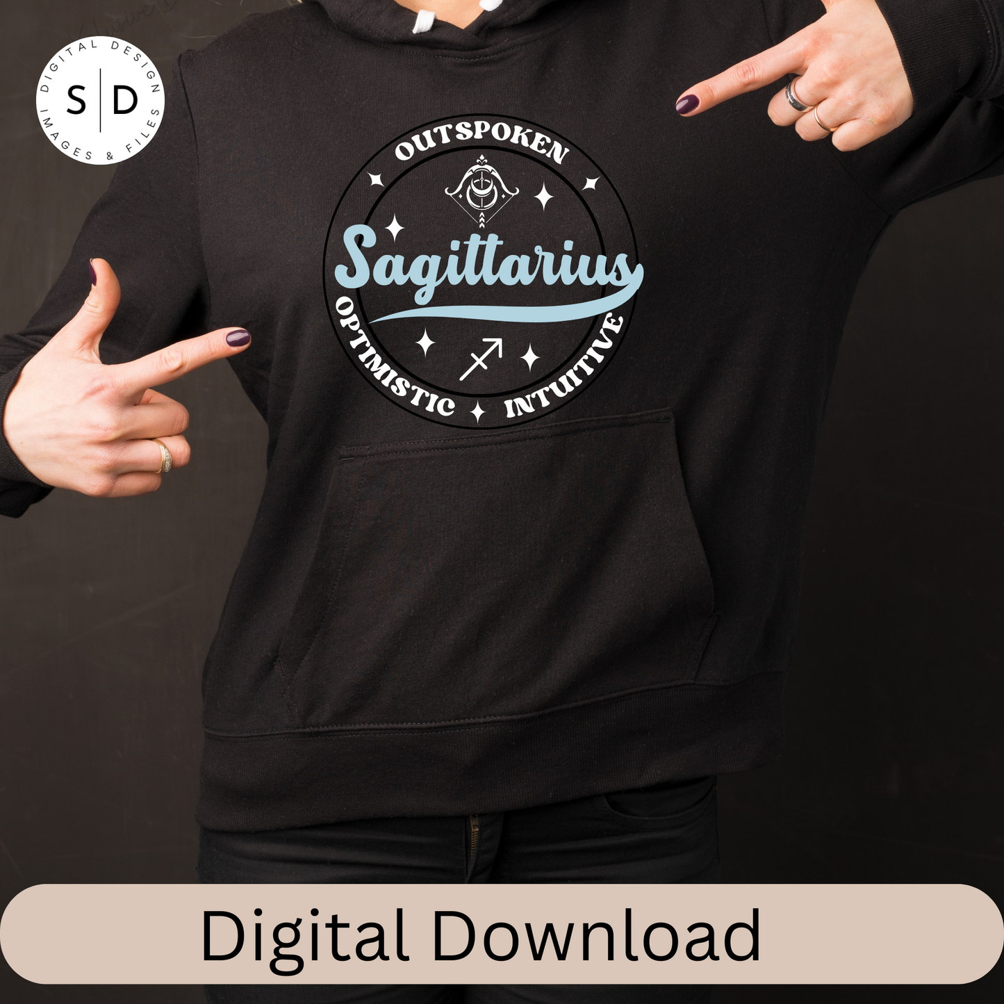 Zodiac Sign Round Frame Retro SVG Bundle