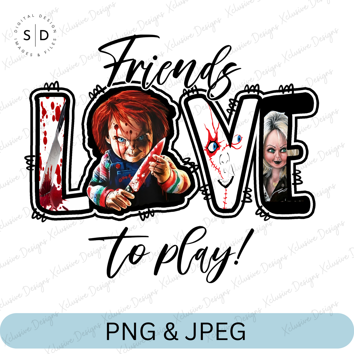 Friends Love To Play Halloween PNG