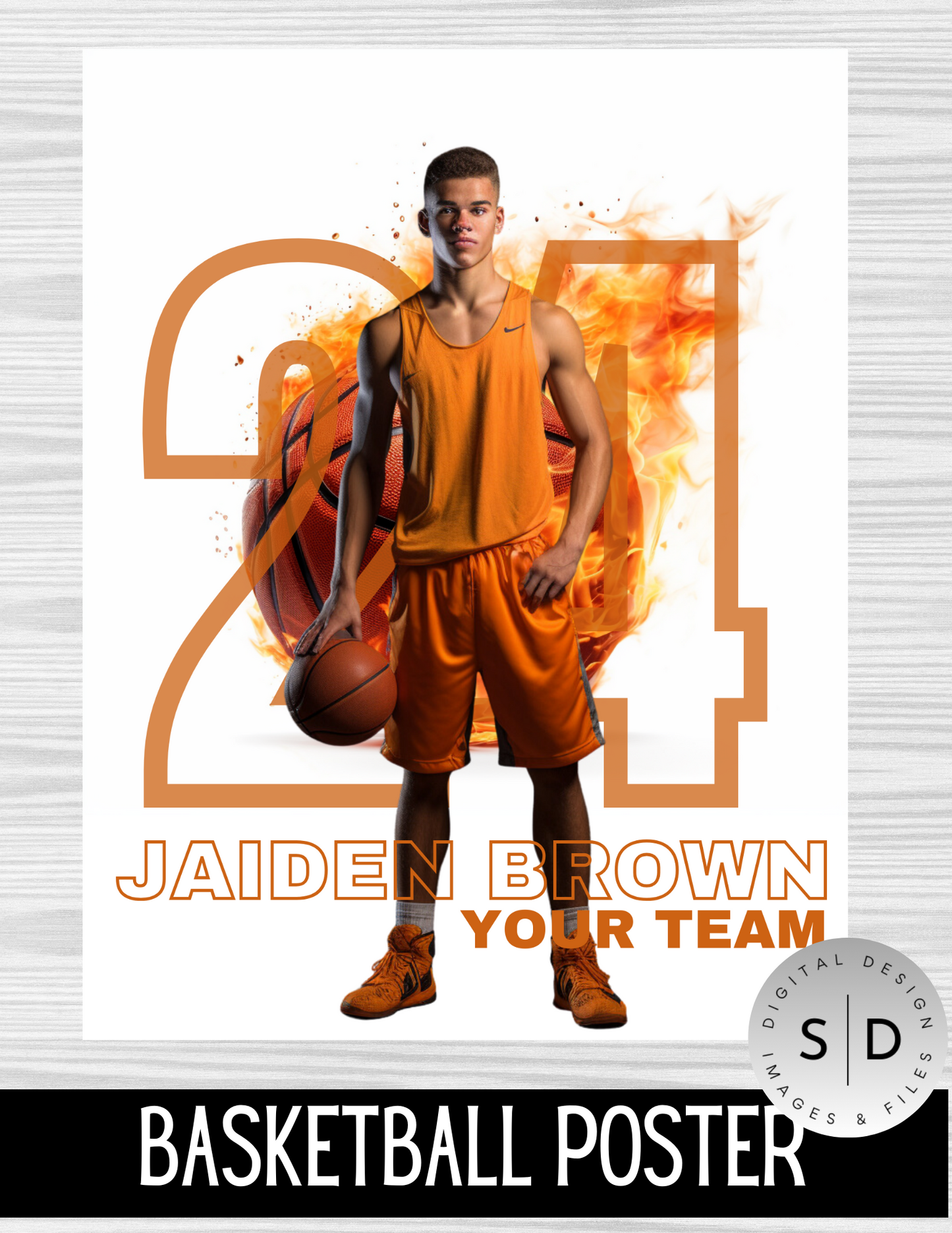 Basketball Player Trading Card Templates Bundle