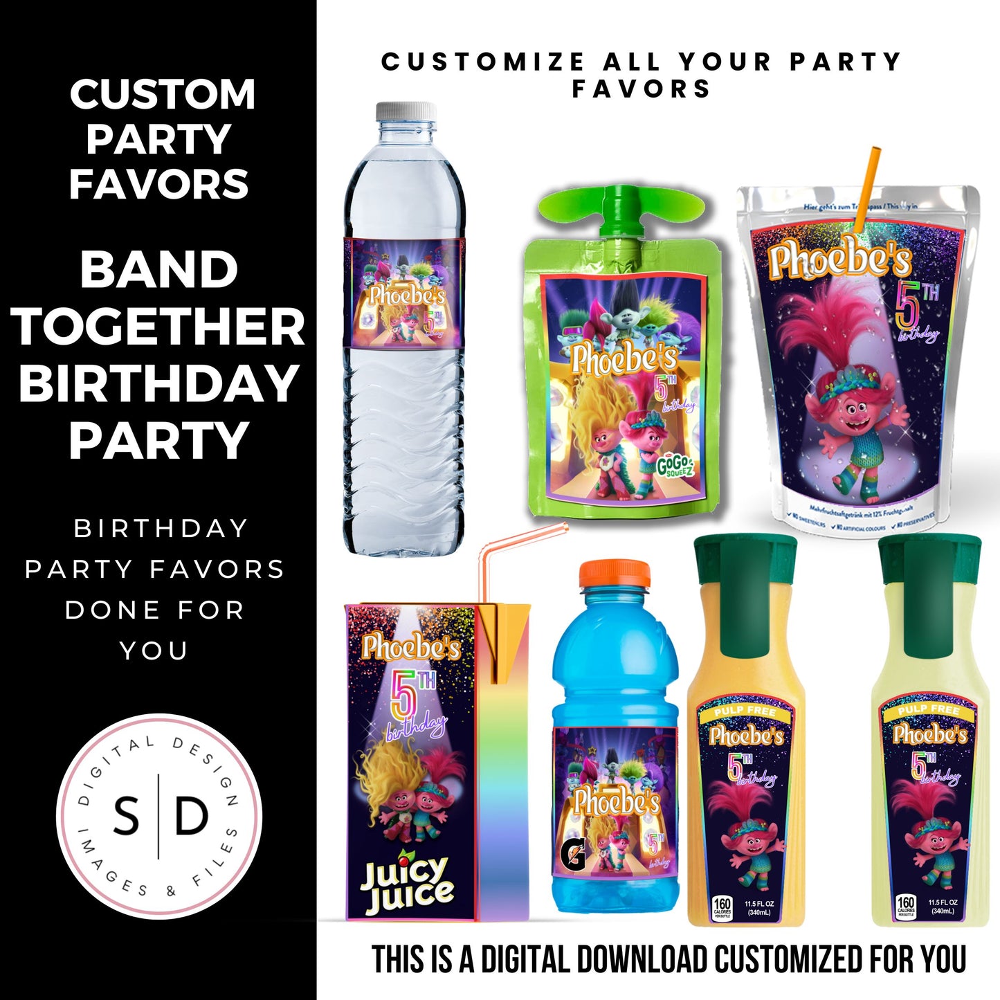 Band Together Birthday Party Favors DFY