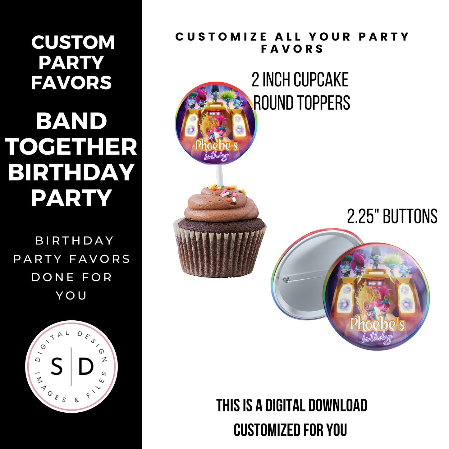 Band Together Birthday Party Favors DFY