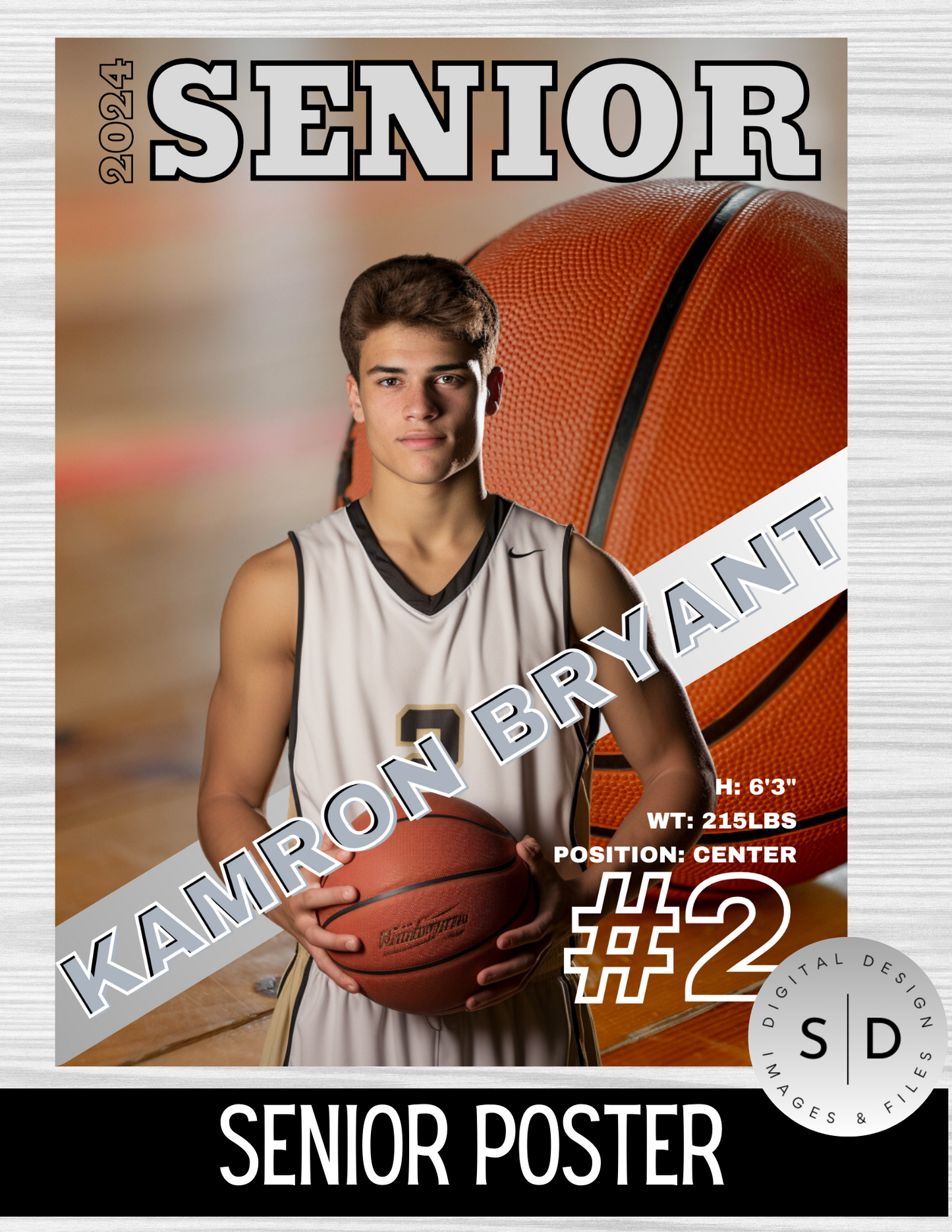 Basketball Player Trading Card Templates Bundle