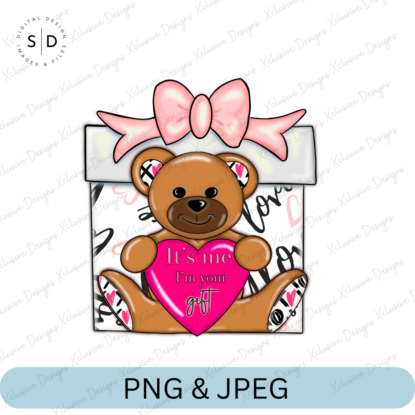 It's Me, I'm Your Gift, Valentines PNG