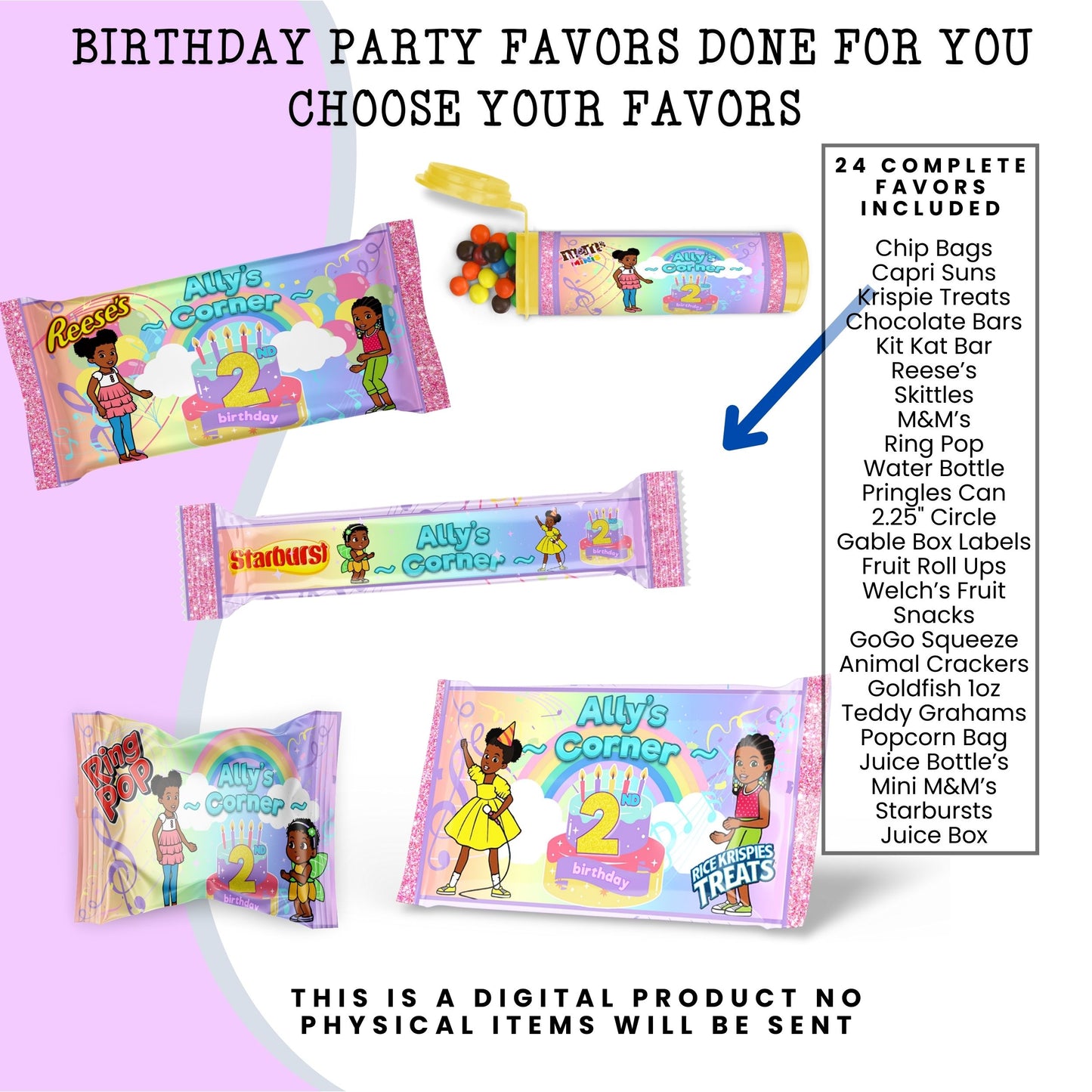 Gracie's Corner Birthday Party Favors DFY
