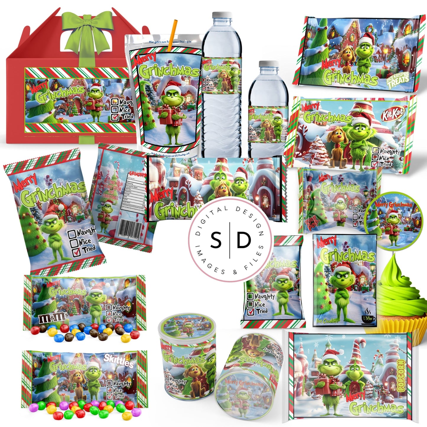 Merry Grinch-mas Party Favor Bundle
