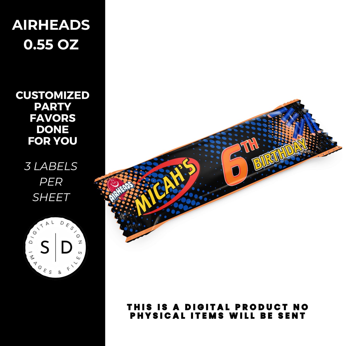 Nerf Ready Aim Fire Birthday Party Favors DFY