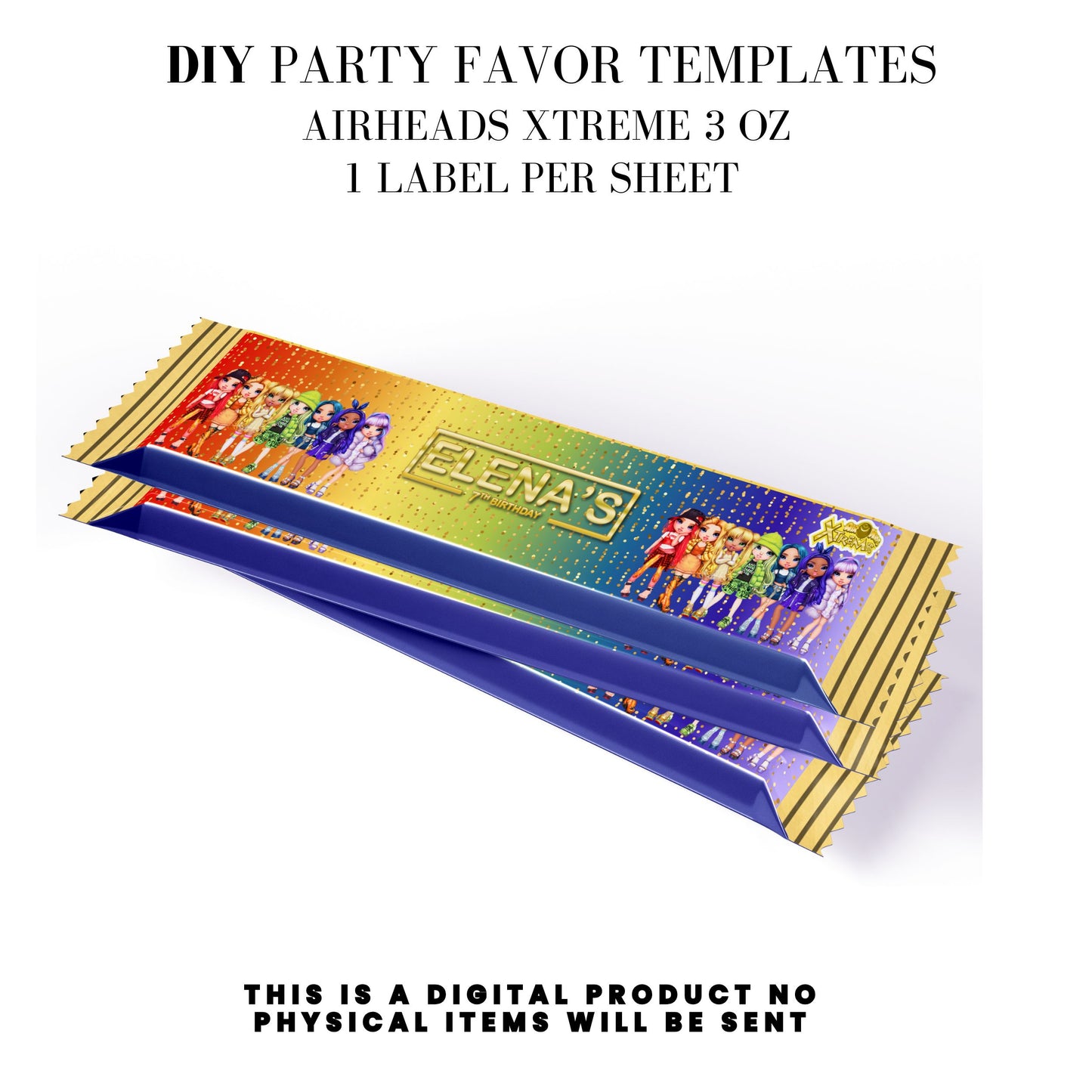 Rainbow High Birthday Party Favors DFY