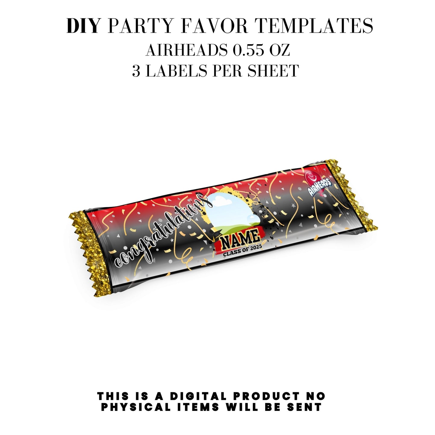 Class of 2025 Graduation Party Favor Canva Template Bundle ๐โจ