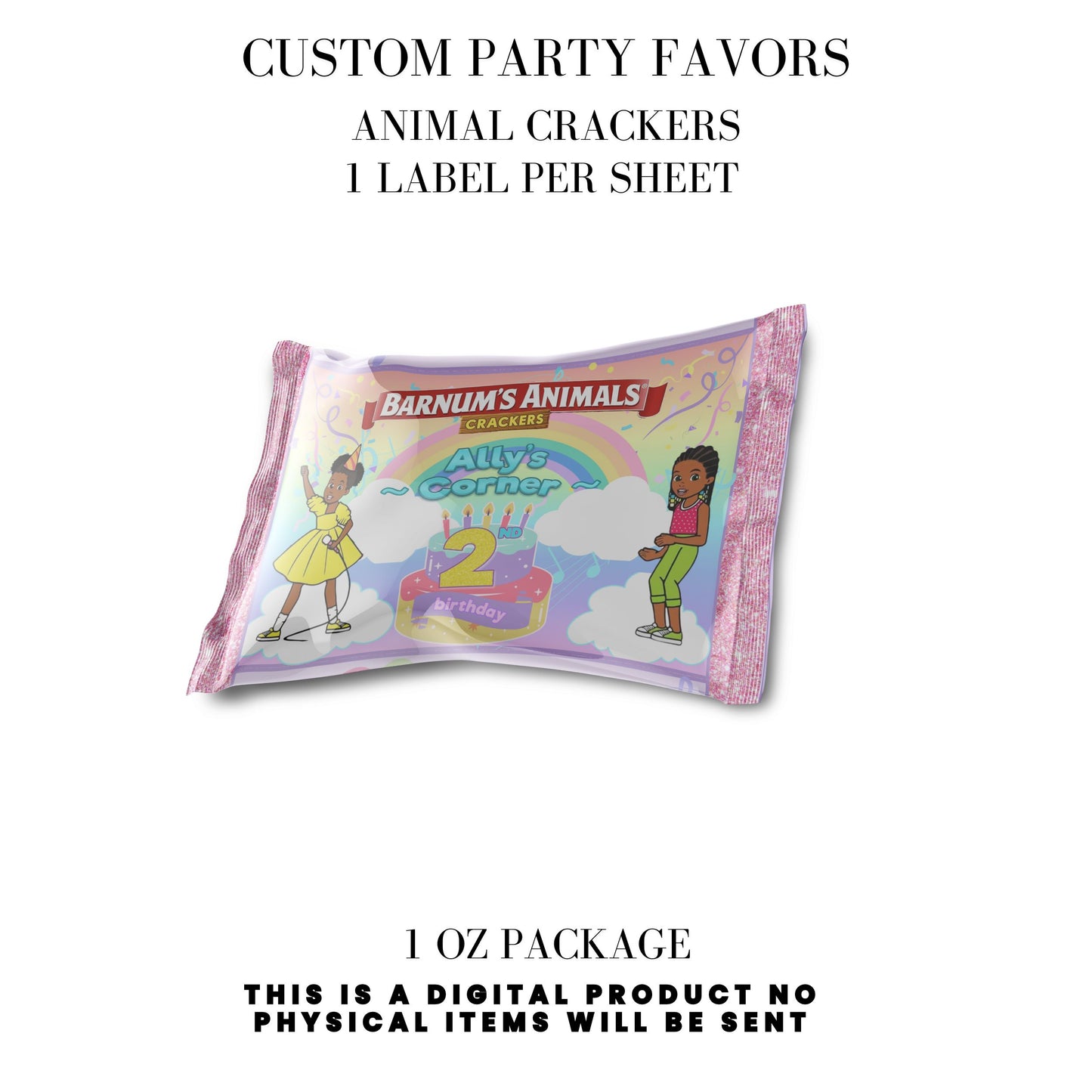 Gracie's Corner Birthday Party Favors DFY