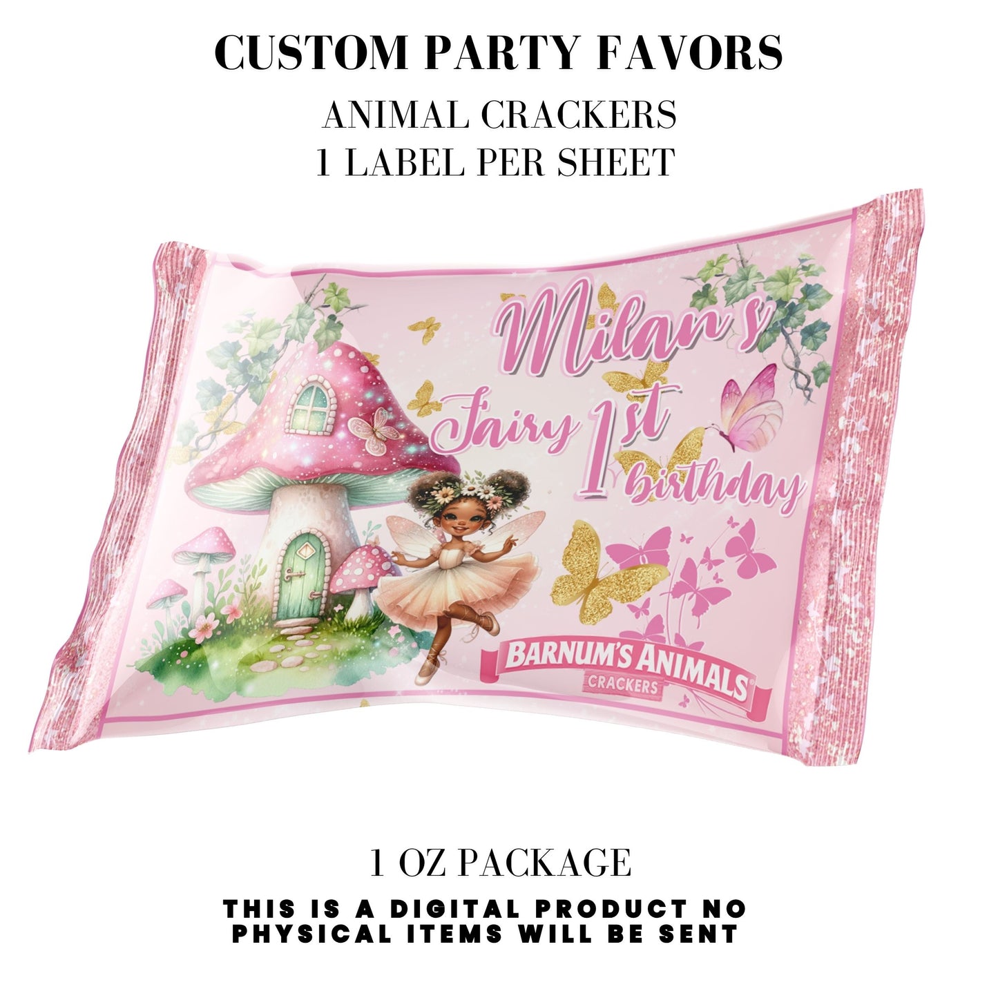 Pink Fairy Garden Birthday Party Favors DFY