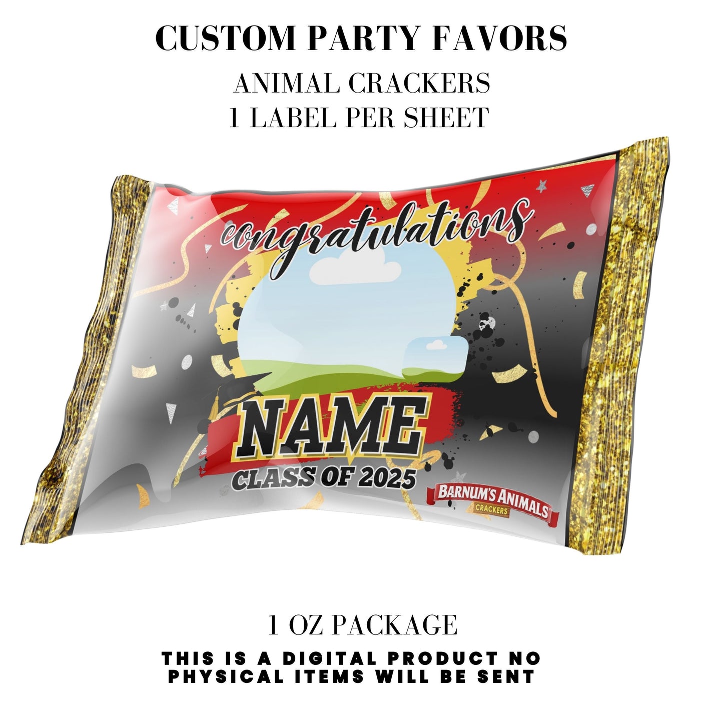 Class of 2025 Graduation Party Favor Canva Template Bundle ๐โจ