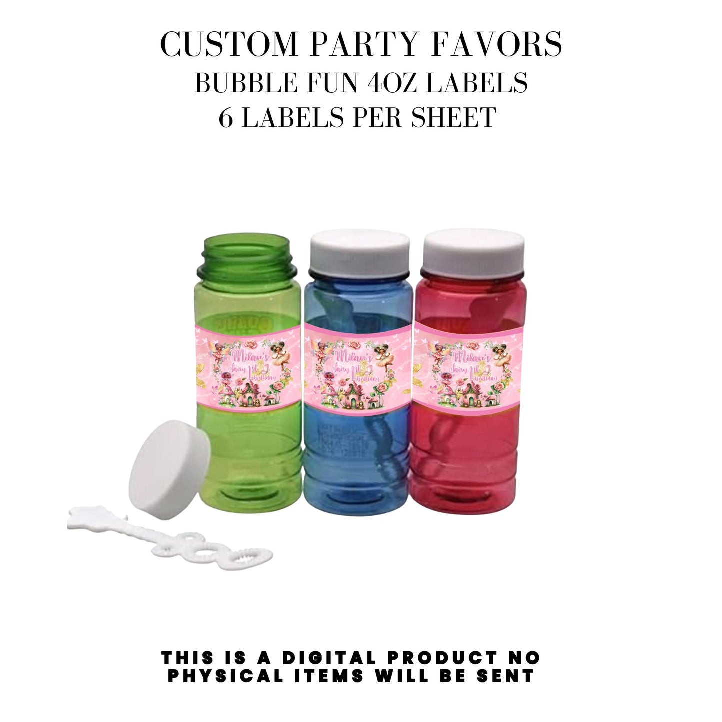 Pink Fairy Garden Birthday Party Favors DFY