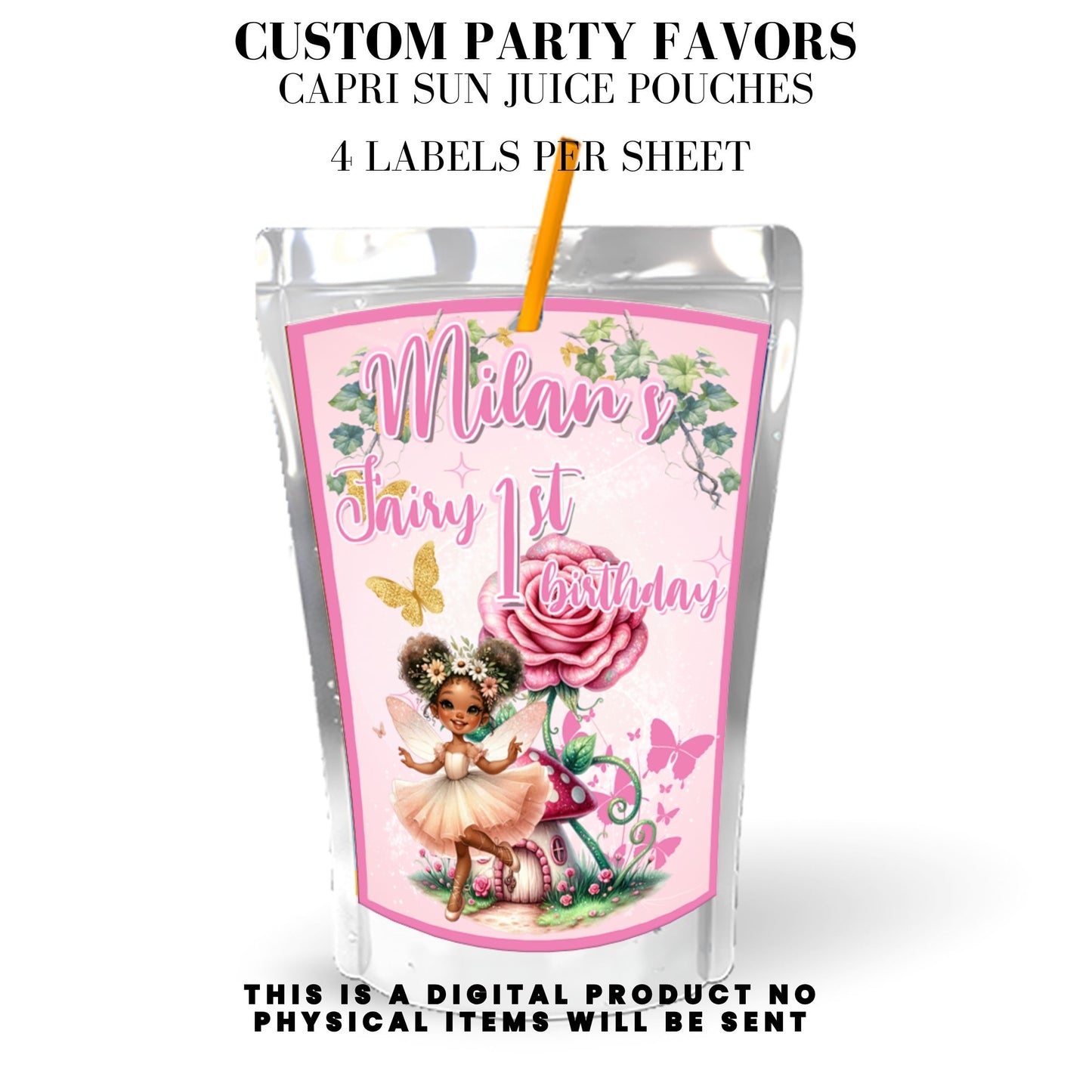 Pink Fairy Garden Birthday Party Favors DFY