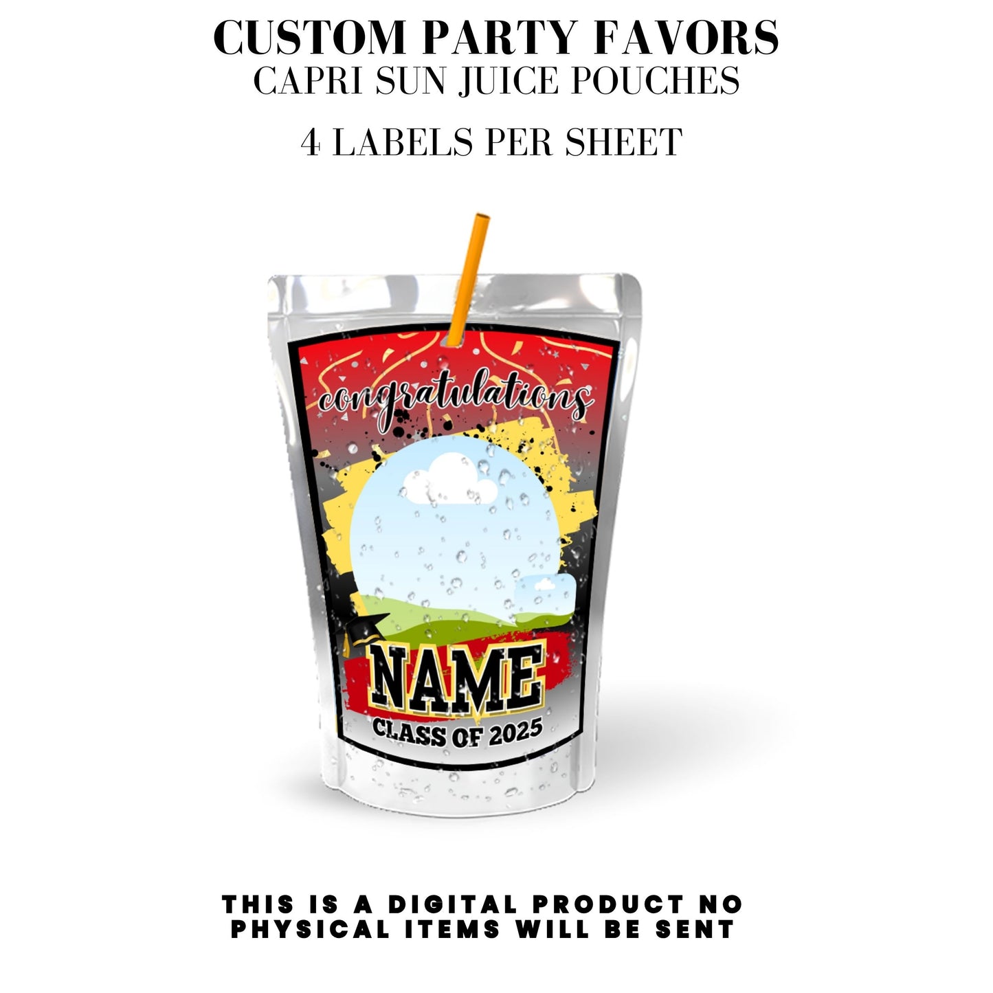 Class of 2025 Graduation Party Favor Canva Template Bundle ๐โจ