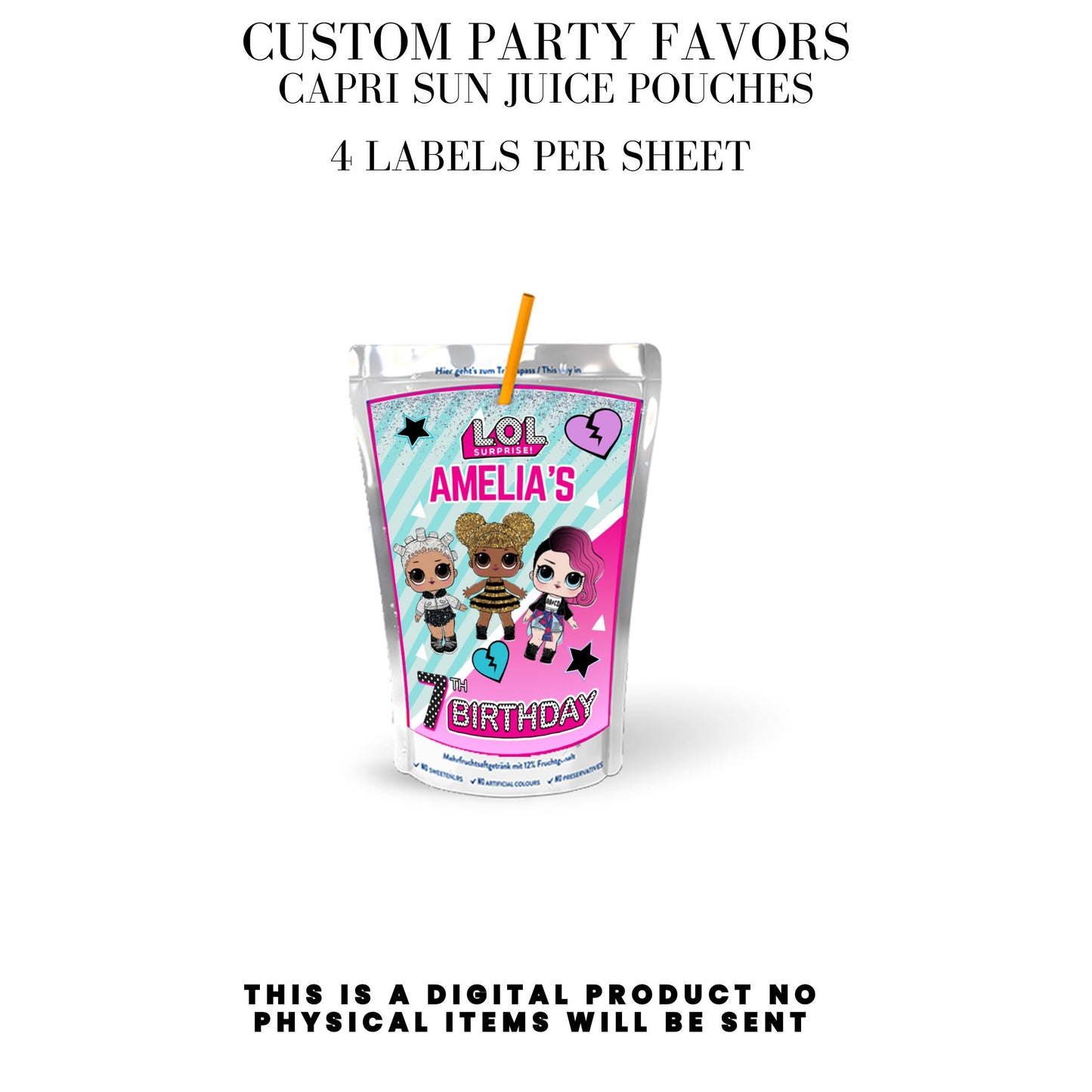 LOL Dolls Birthday Party Favors DFY
