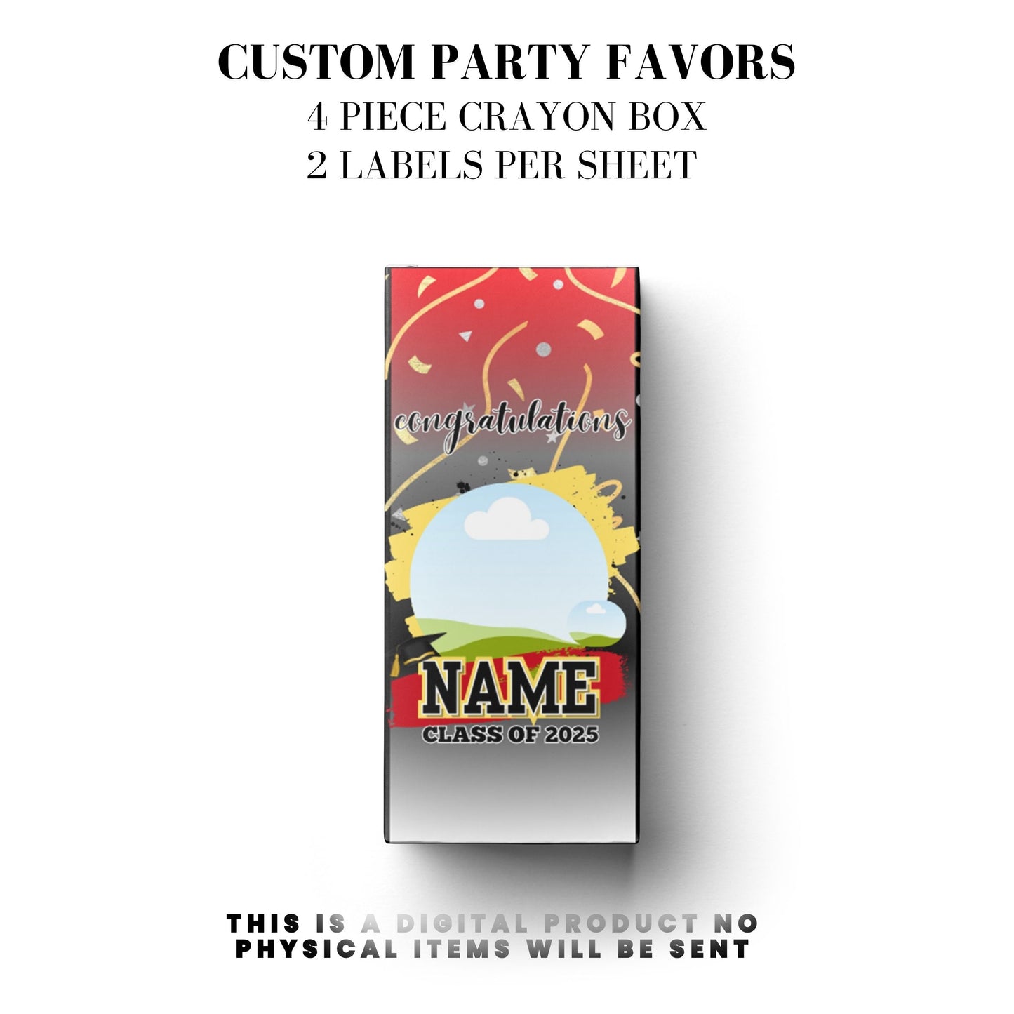 Class of 2025 Graduation Party Favor Canva Template Bundle ๐โจ