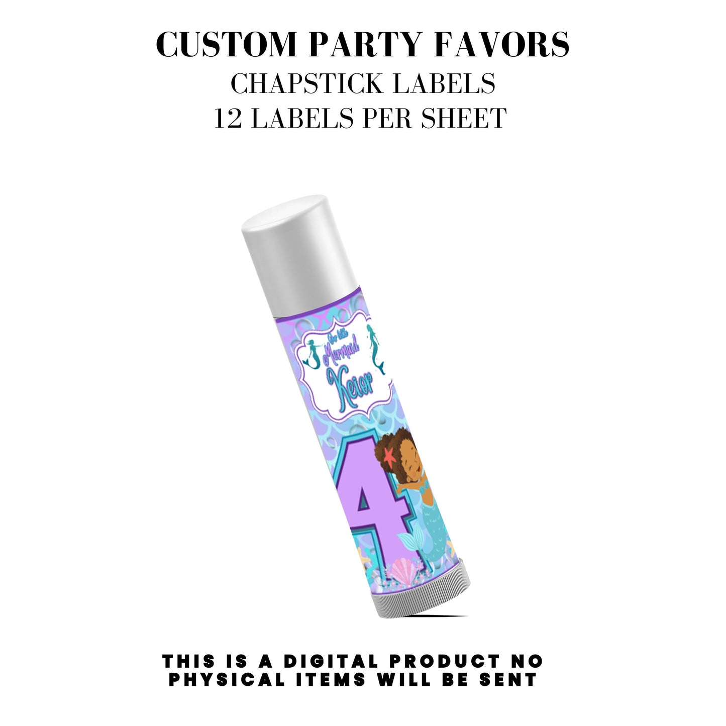 Our Little Mermaid Birthday Party Favors DFY