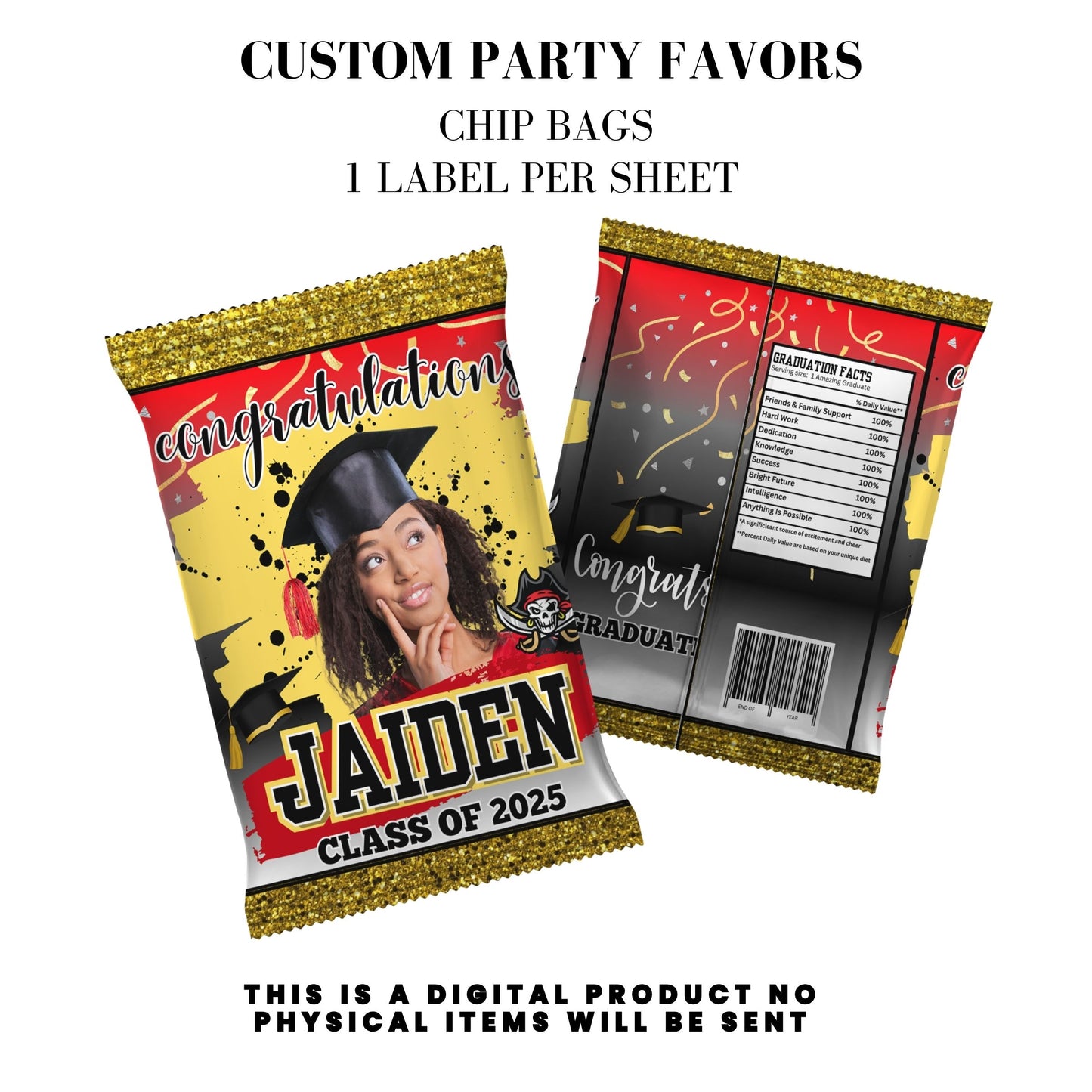 Class of 2025 Graduation Party Favor Canva Template Bundle ๐โจ