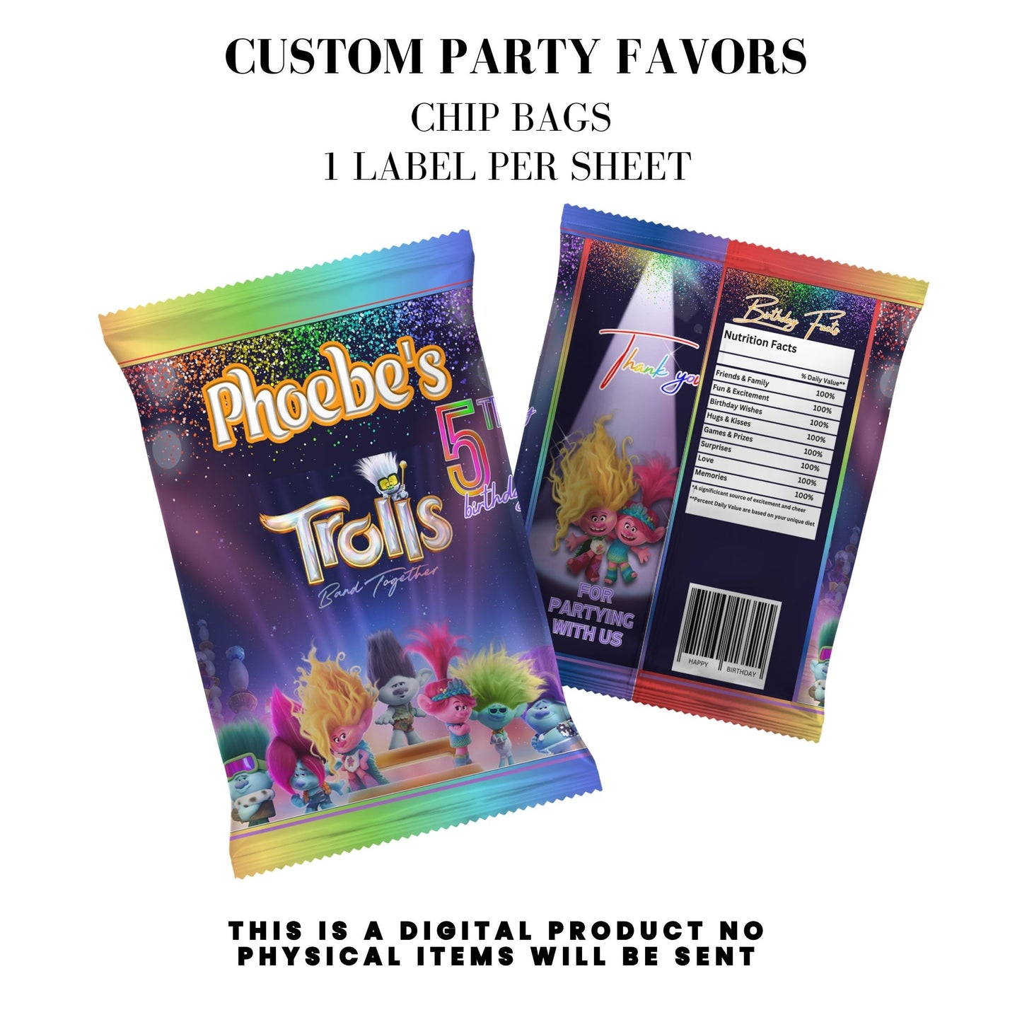 Band Together Birthday Party Favors DFY