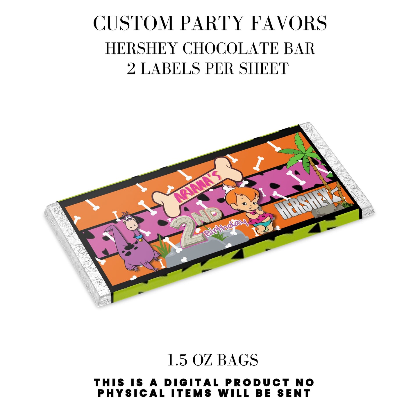 Pebbles & Dino Stone Age Birthday Party Favors DFY