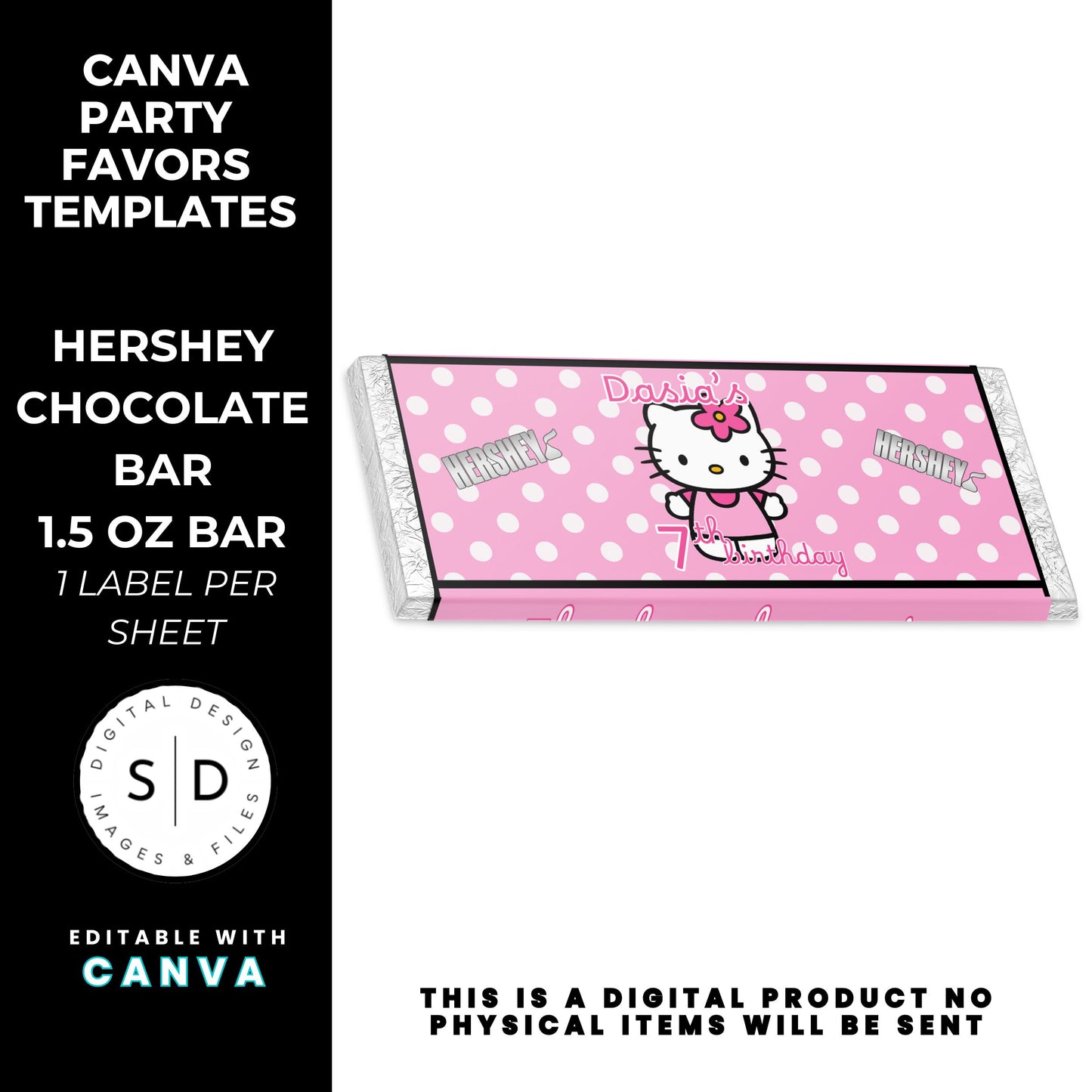 Kitty Birthday Party Favor Templates Bundle