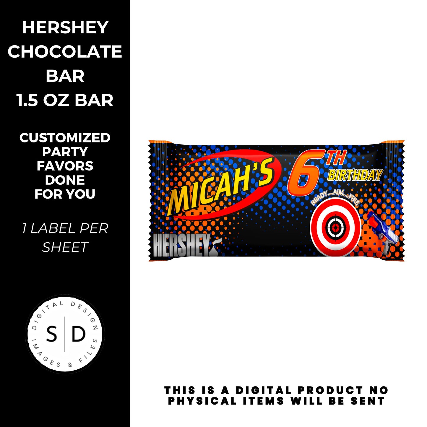 Nerf Ready Aim Fire Birthday Party Favors DFY