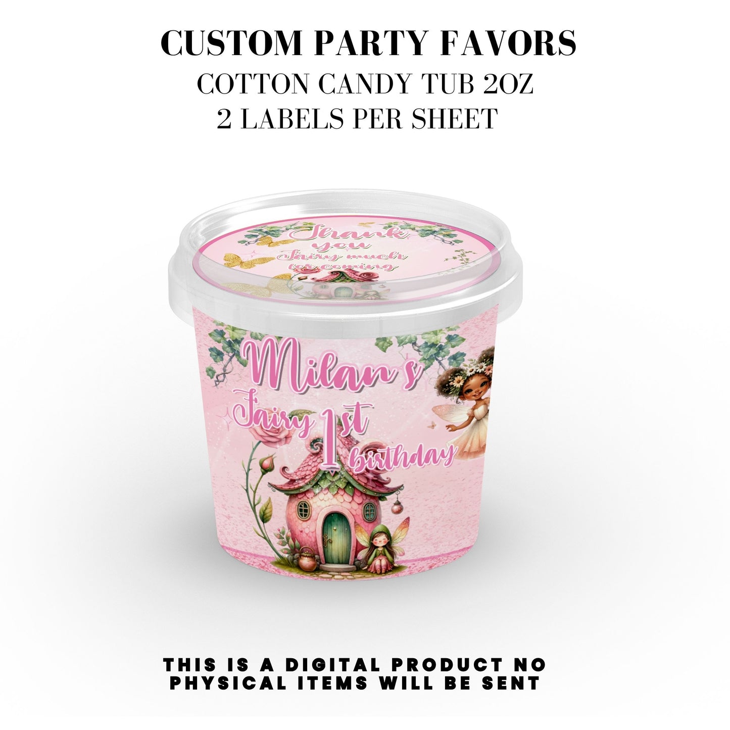 Pink Fairy Garden Birthday Party Favors DFY