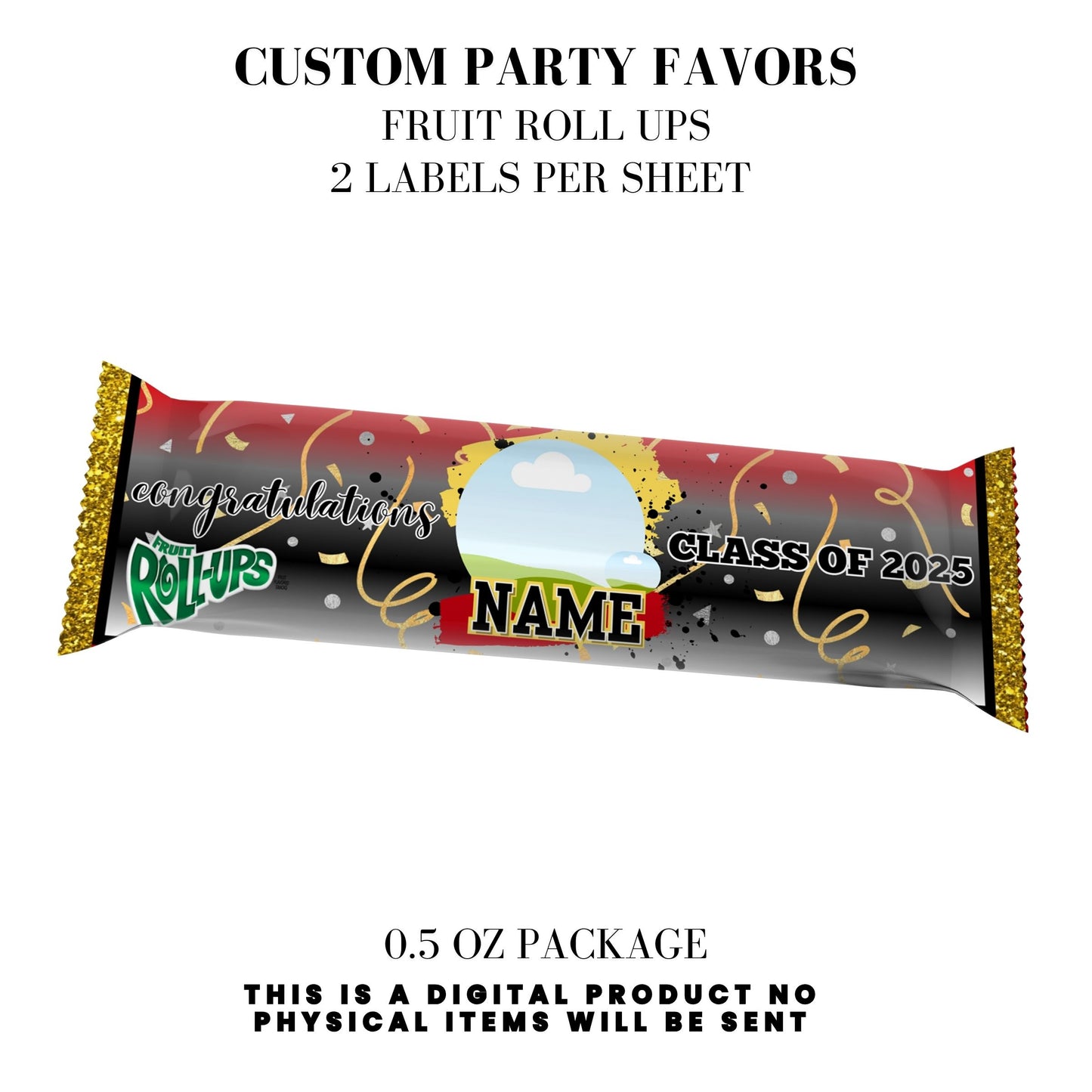 Class of 2025 Graduation Party Favor Canva Template Bundle ๐โจ