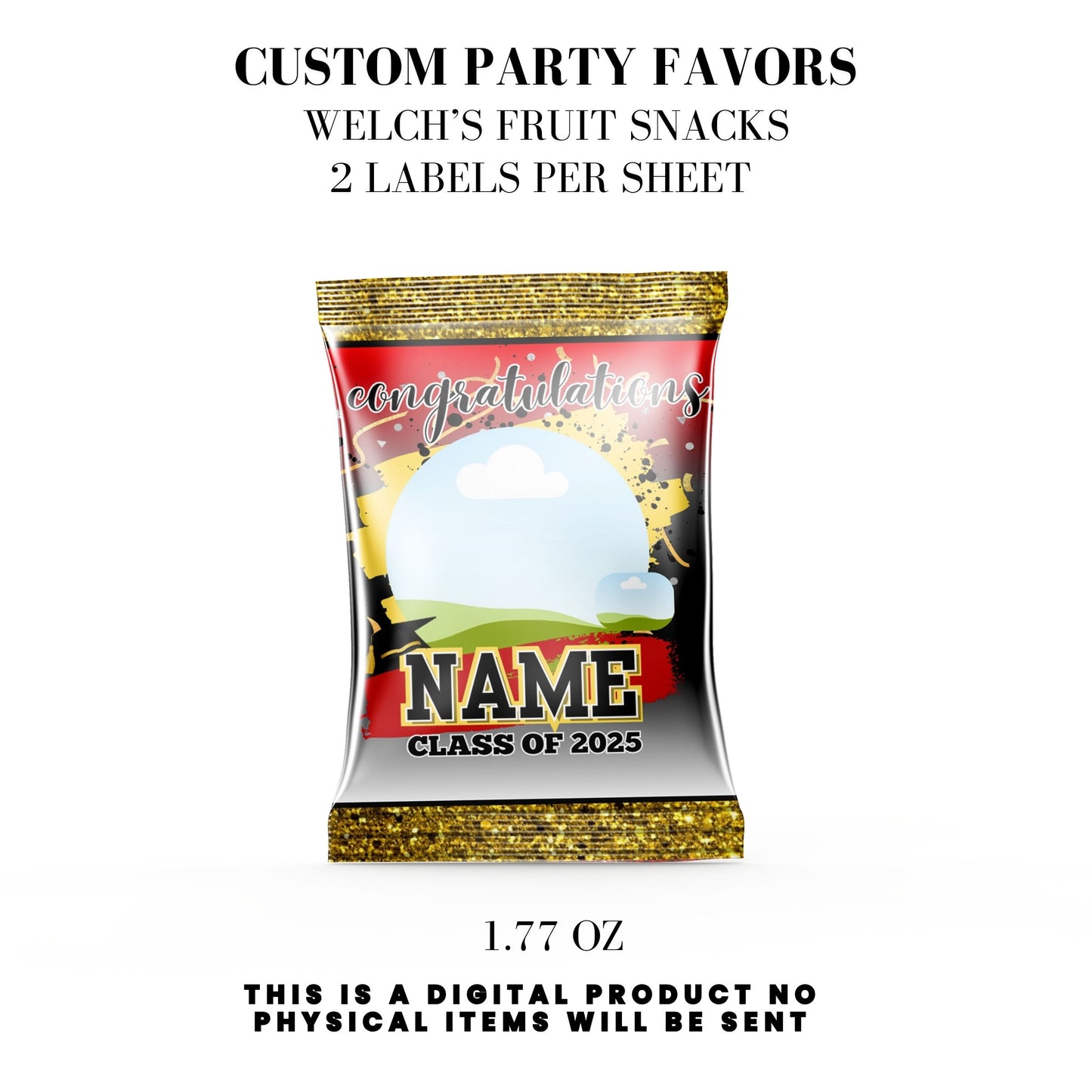 Class of 2025 Graduation Party Favor Canva Template Bundle ๐โจ