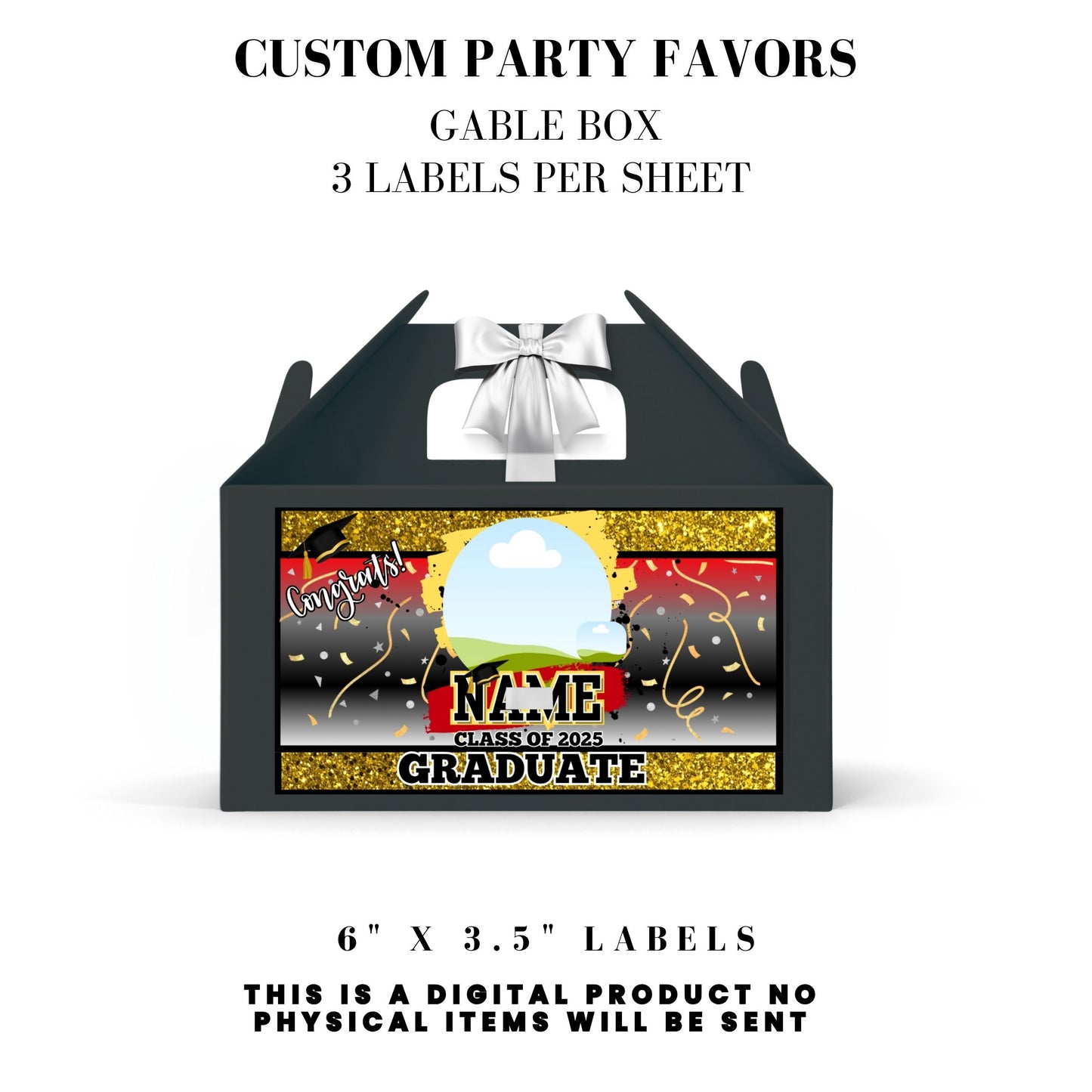 Class of 2025 Graduation Party Favor Canva Template Bundle ๐โจ
