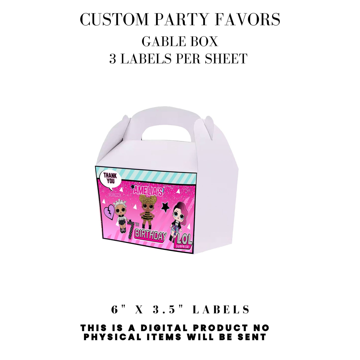 LOL Dolls Birthday Party Favors DFY