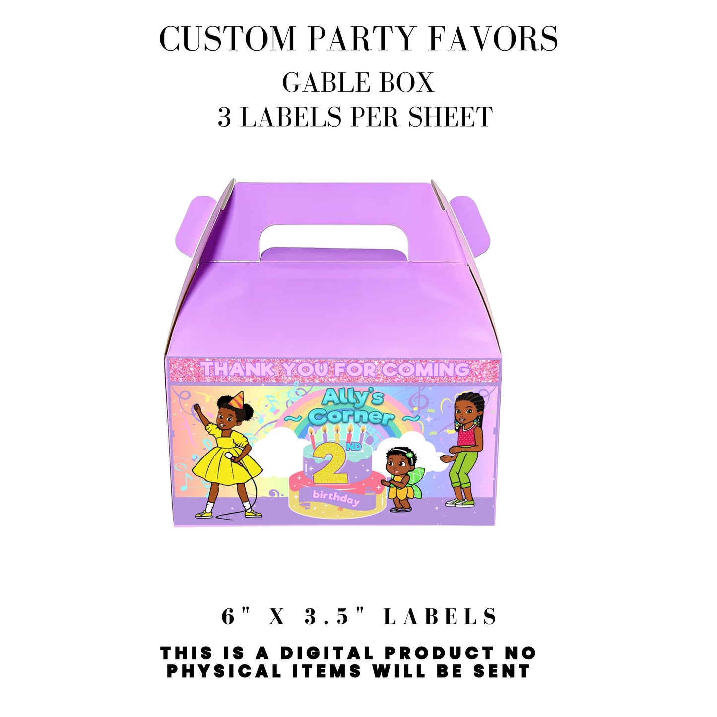Gracie's Corner Birthday Party Favors DFY