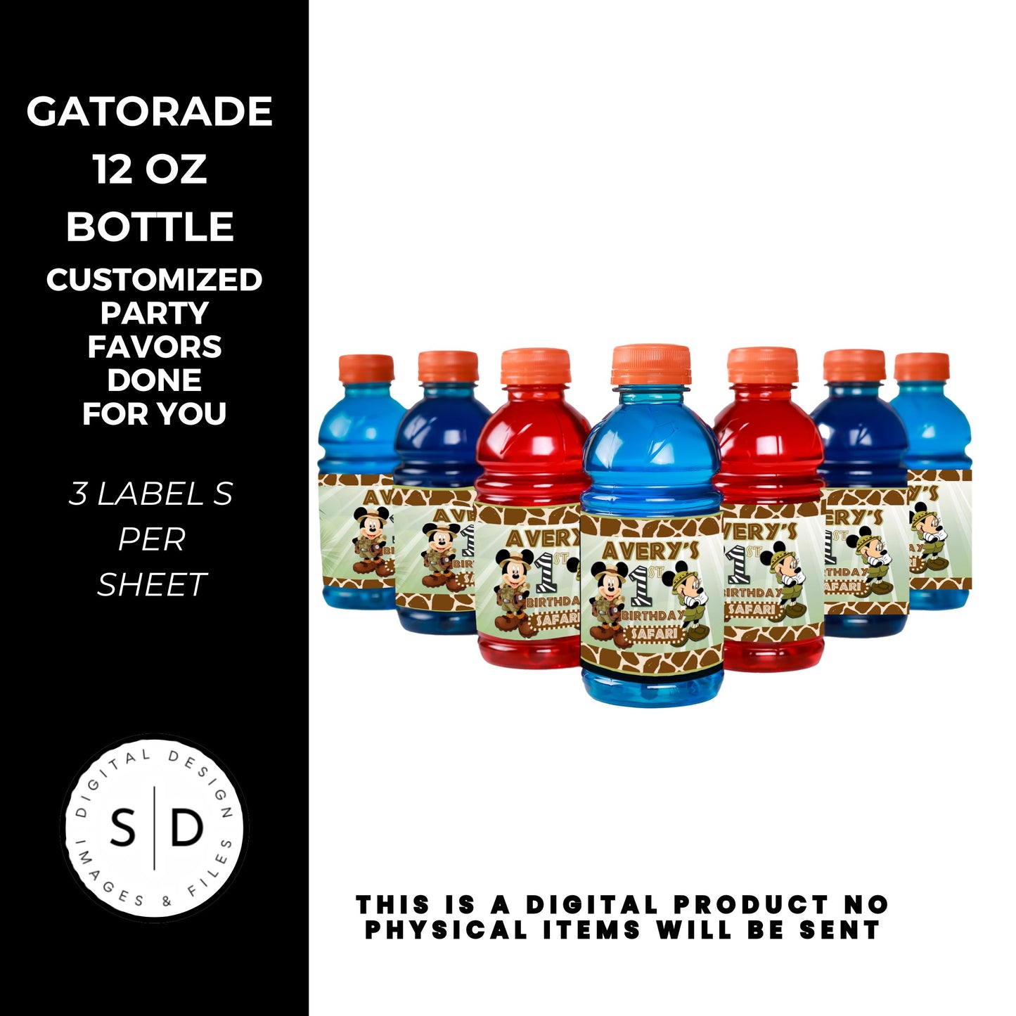 Mouse Safari Birthday Party Favors DFY