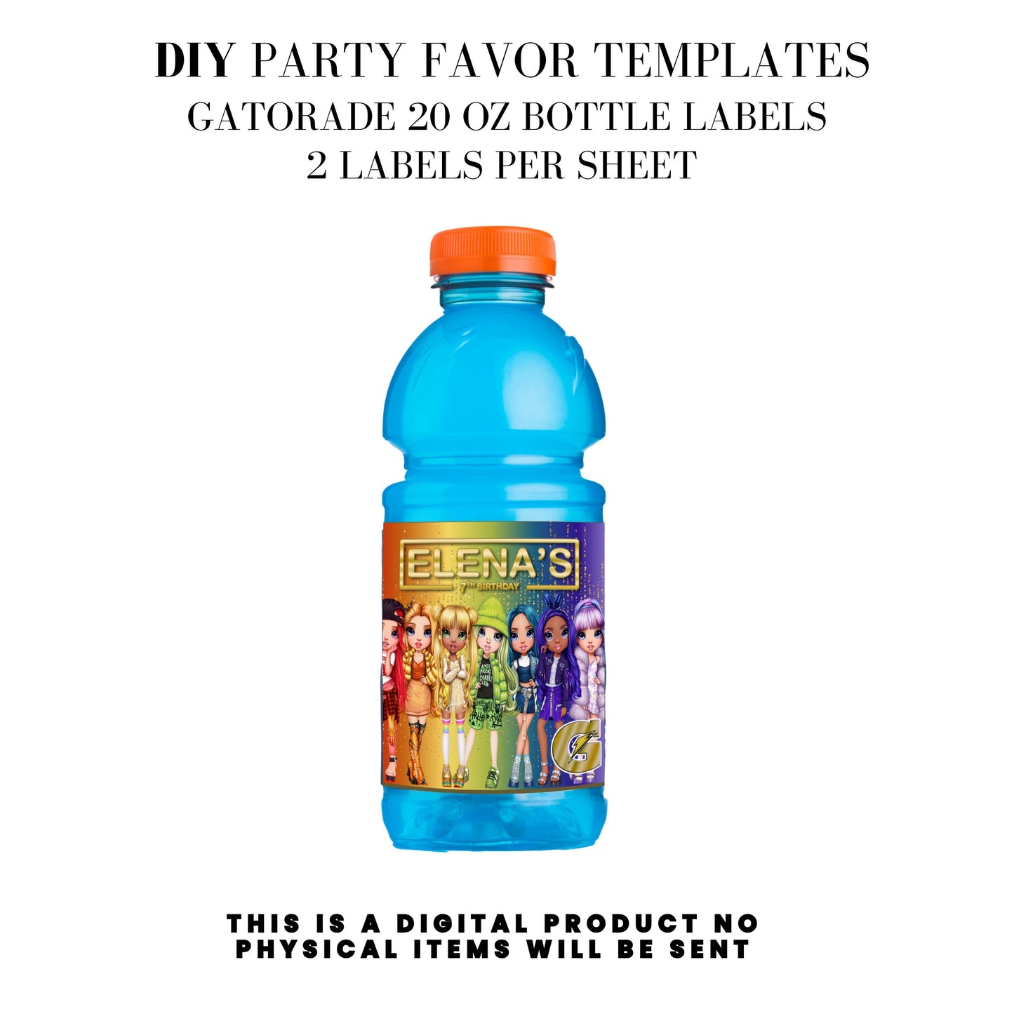 Rainbow High Birthday Party Favors DFY