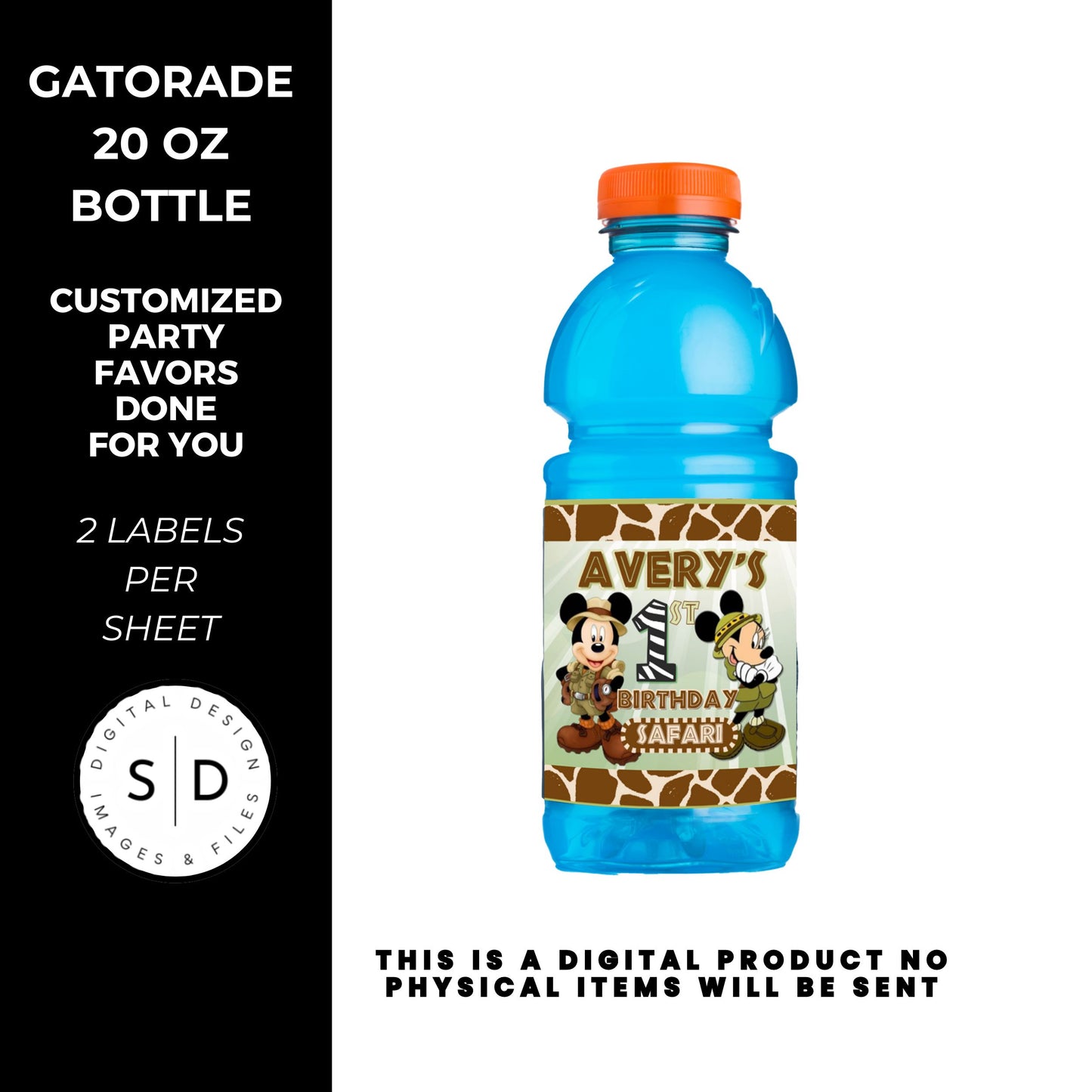Mouse Safari Birthday Party Favors DFY