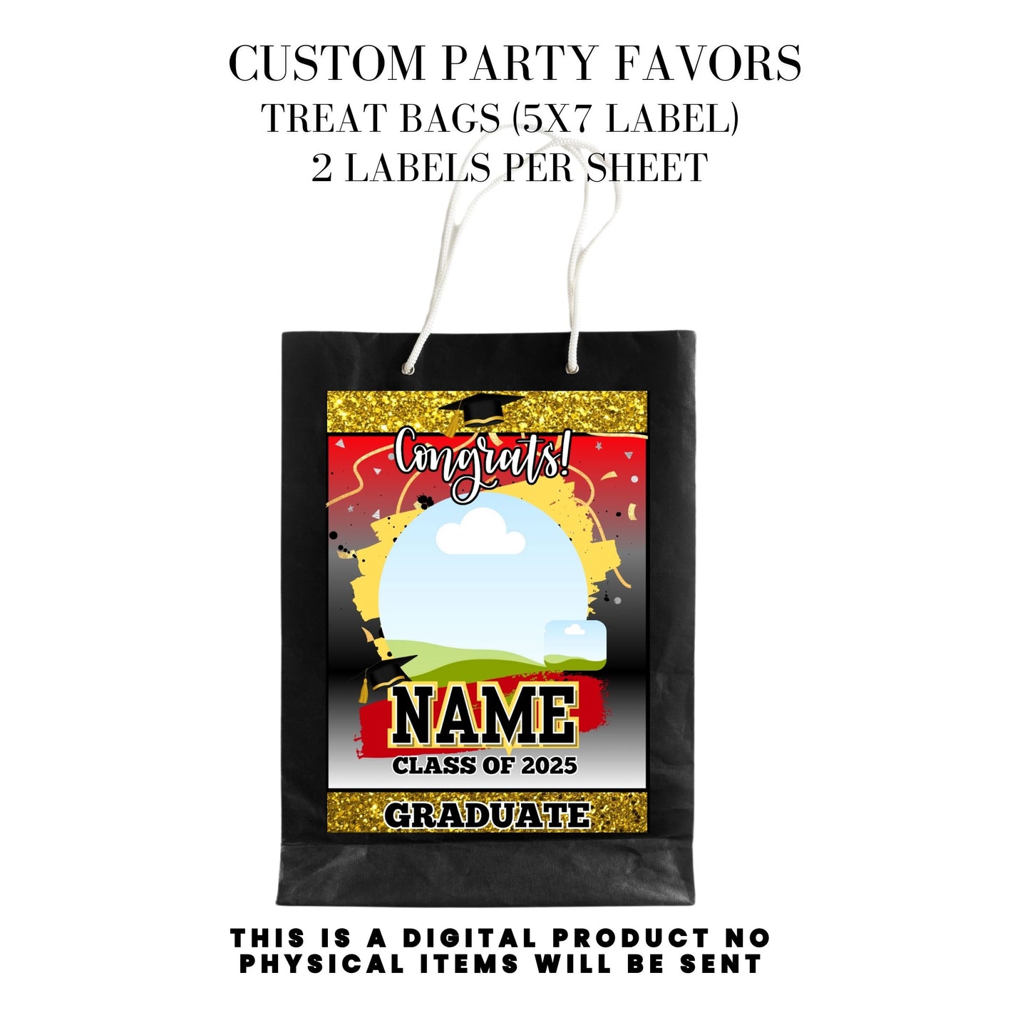 Class of 2025 Graduation Party Favor Canva Template Bundle ๐โจ