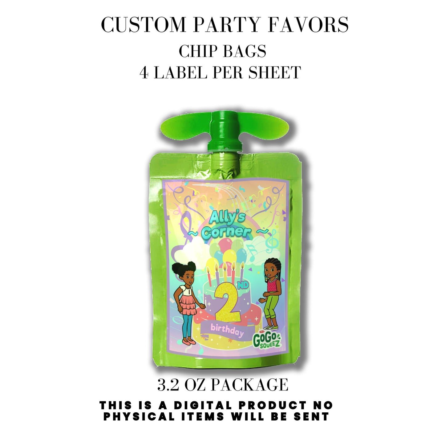 Gracie's Corner Birthday Party Favors DFY