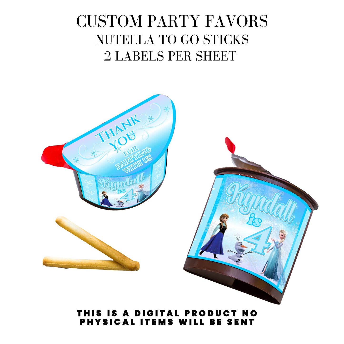 Frozen Birthday Party Favors DFY