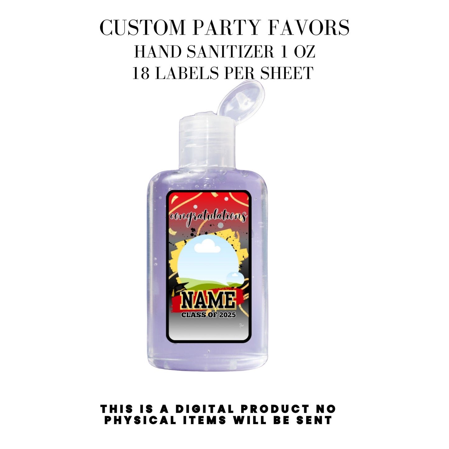 Class of 2025 Graduation Party Favor Canva Template Bundle ๐โจ